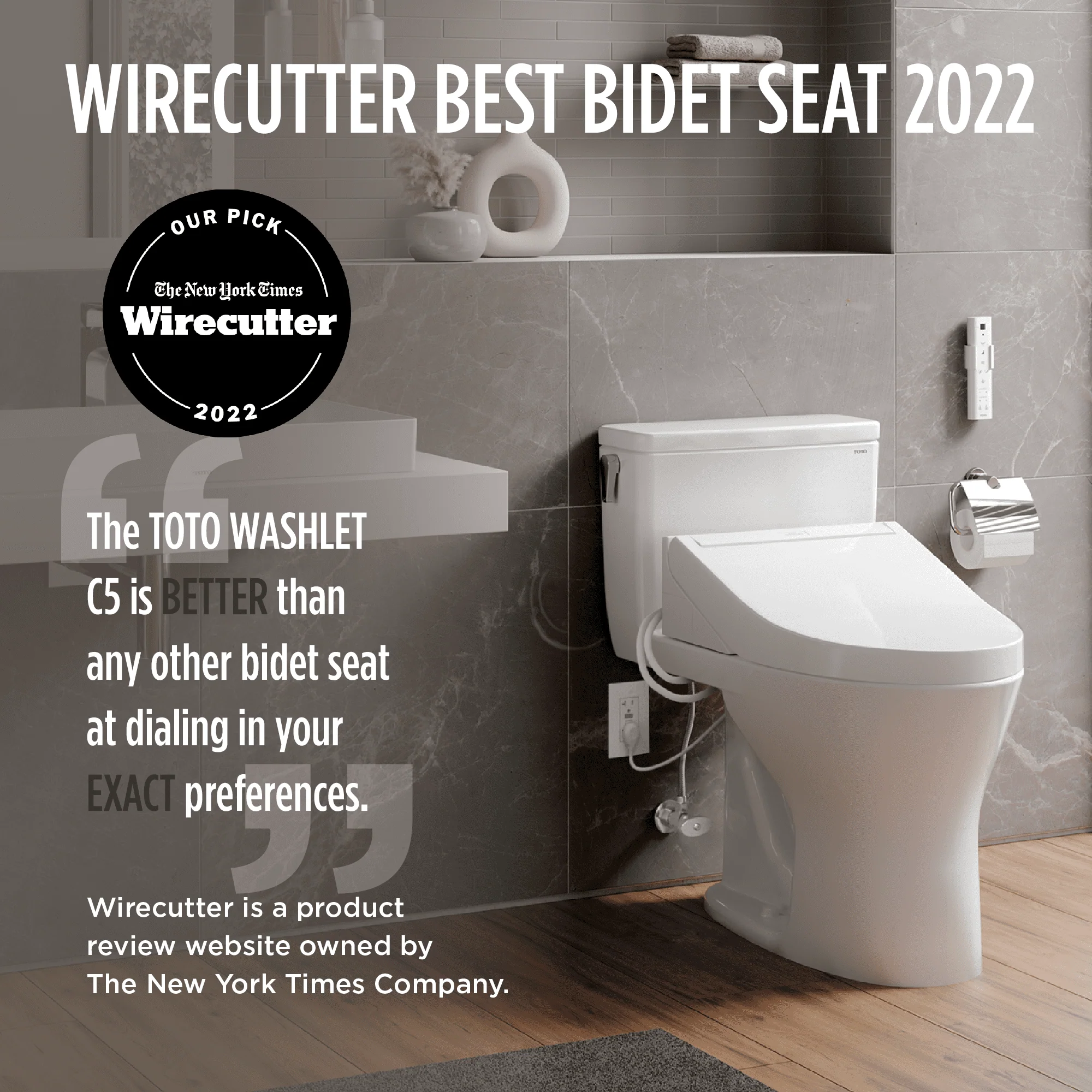TOTO? WASHLET? C5 Electronic Bidet Toilet Seat with PREMIST and EWATER+ Wand Cleaning, Elongated, Sedona Beige - SW3084#12 - Image 2