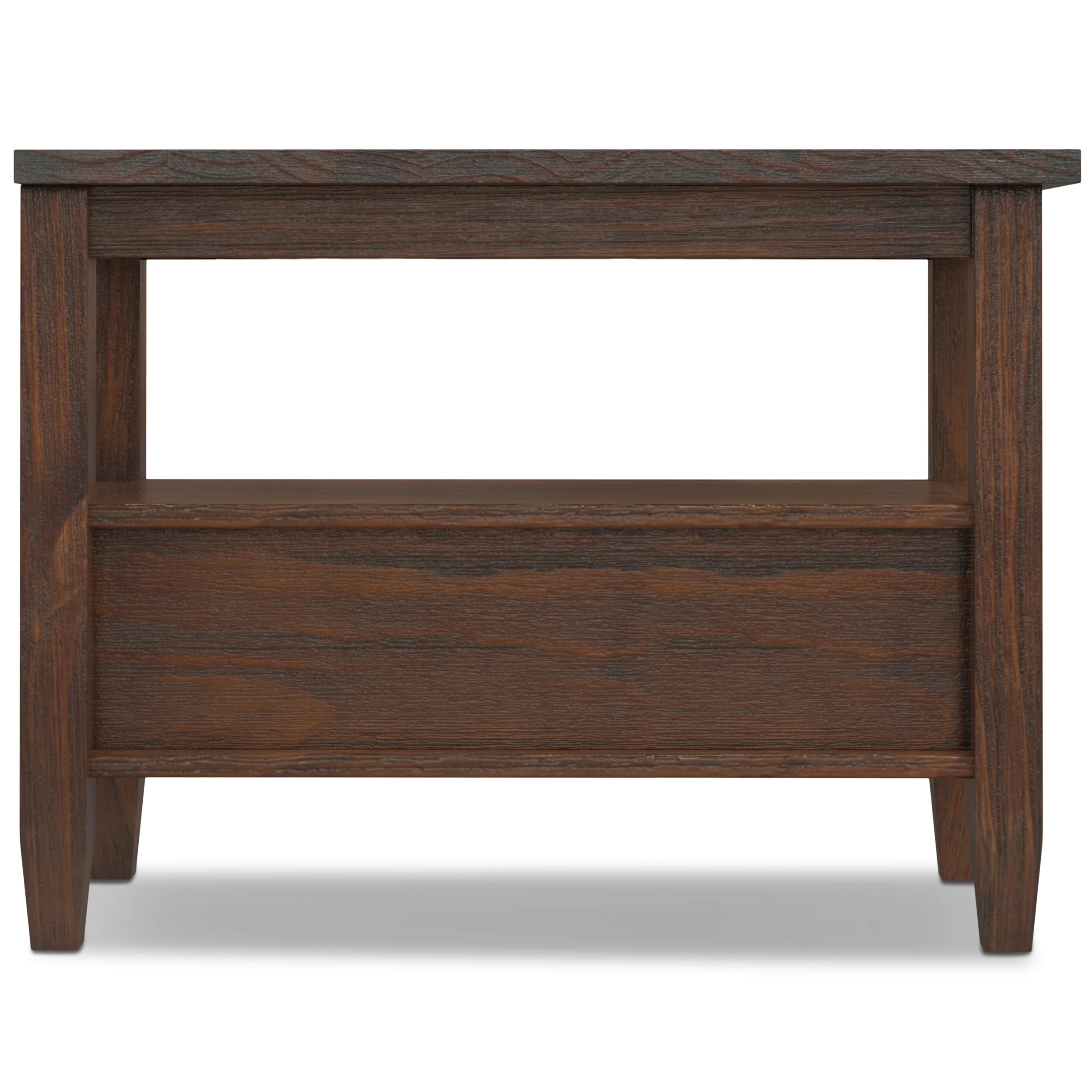 14" Wide Solid Wood Narrow Side Table, Rectangle Transitional Style Accent Table - Image 28