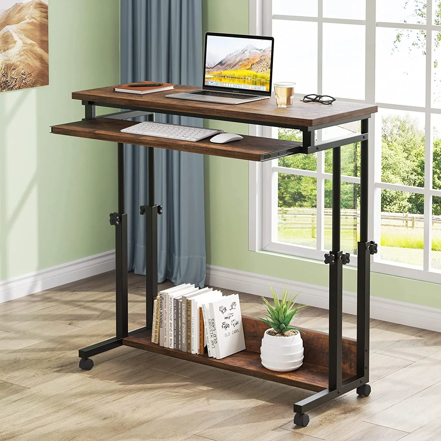 Height Adjustable Laptop Desk, Portable Sofa and Bed Table for Work and Study - Image 13