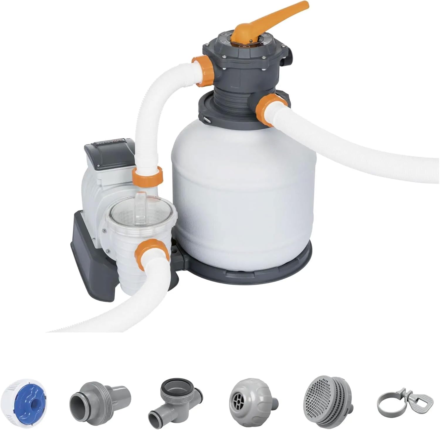 2,200 GPH Sand Filter Pump for Above Ground Pools, High Flow Swimming Pool Filtration System - Image 3