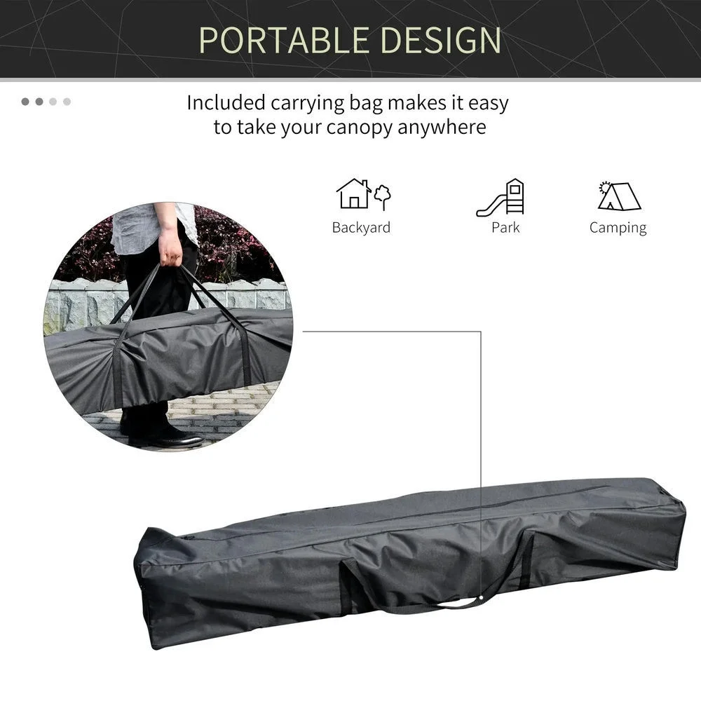 Barara King Outdoor Canopy Tent, Patio Portable Canopy,13' x 13' Pop Up Canopy Tent, Instant Sun Shelter, Tents for Parties,White - Image 6