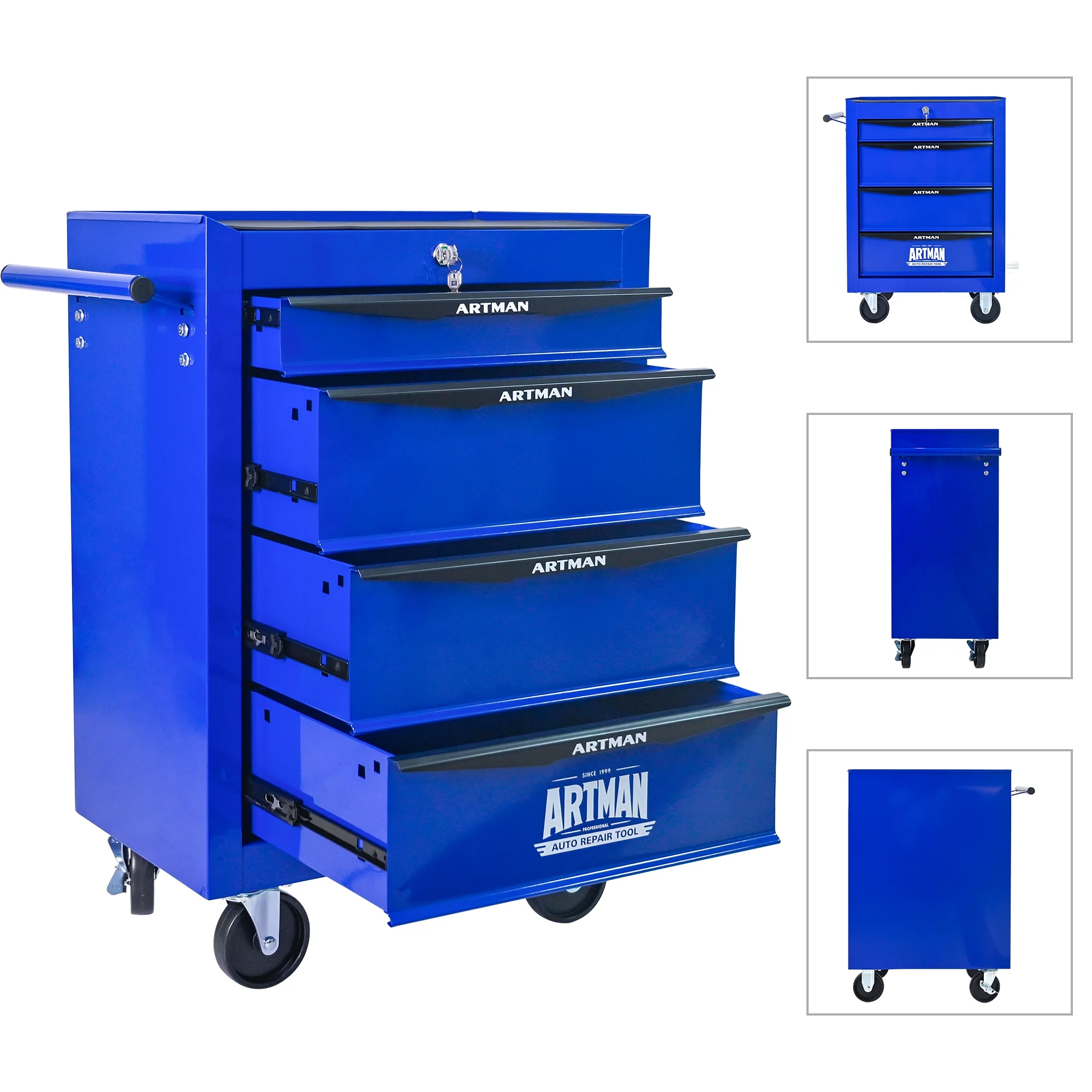 ARTMAN 20" 6-Drawer Tool Chest Cabinet with Ball Bearing Drawer Slides, Steel Tool Storage Box Organizer for Garage Workshop Repair Shop - Image 24