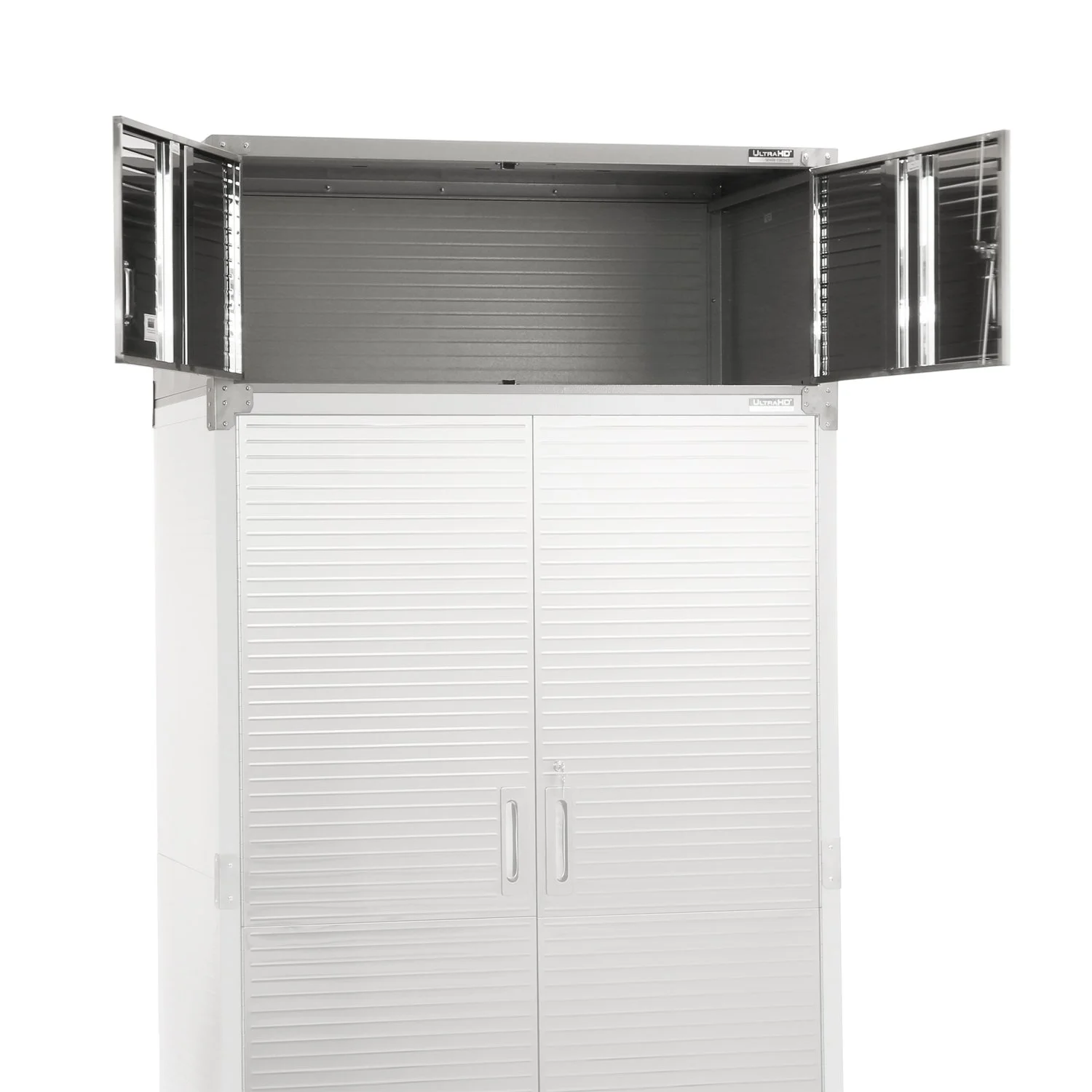 Seville Classics UltraHD Mega 2-Door Lockable Stacker Storage Cabinet, 48" W X 24" D X 18.5" H, Graphite - Image 17