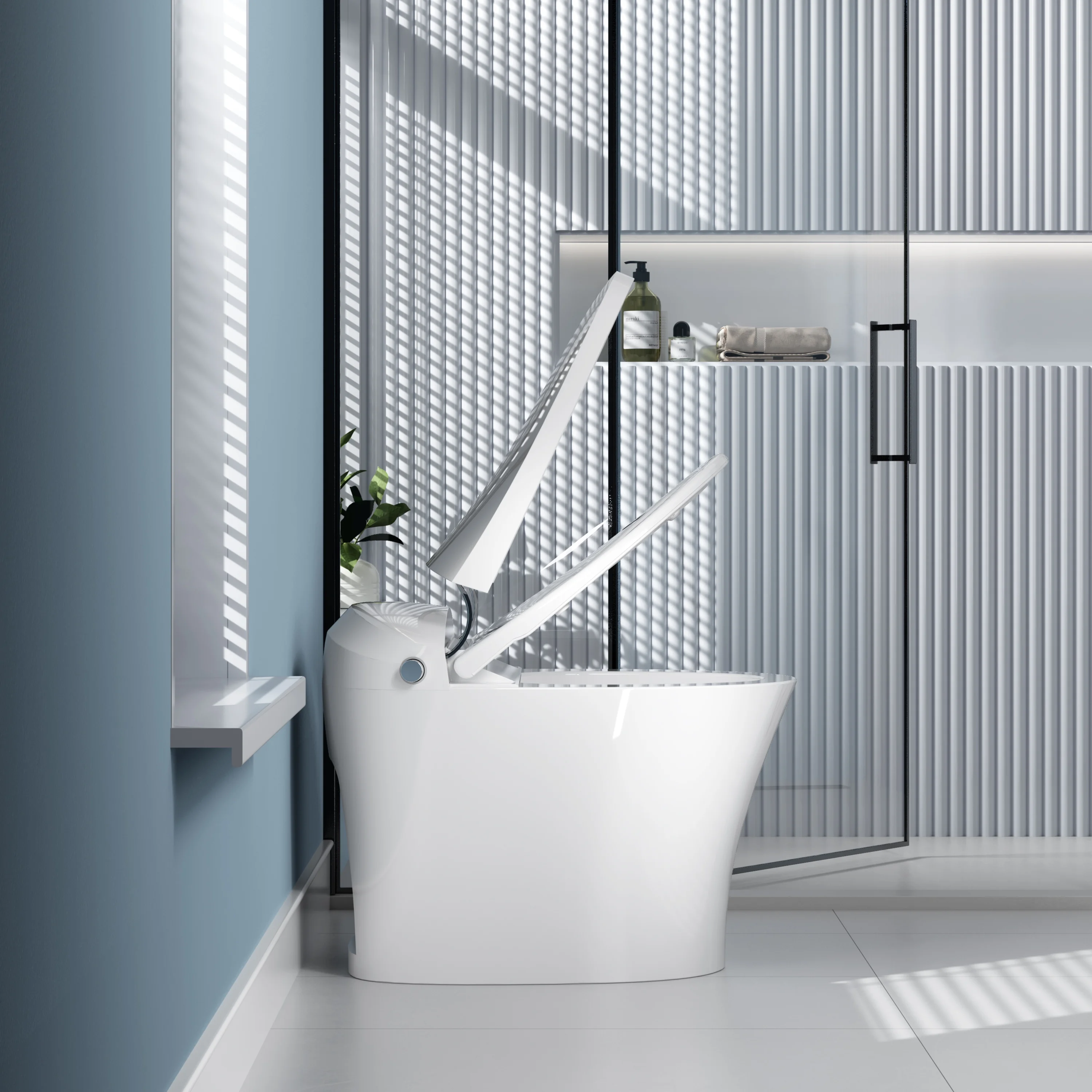 HOROW Tankless Toilet, Modern Smart Toilet without bidet, Self Cleaning One Piece Toilet with Warm Elongated Seat,Heated Toilet HR-T10SD - Image 13