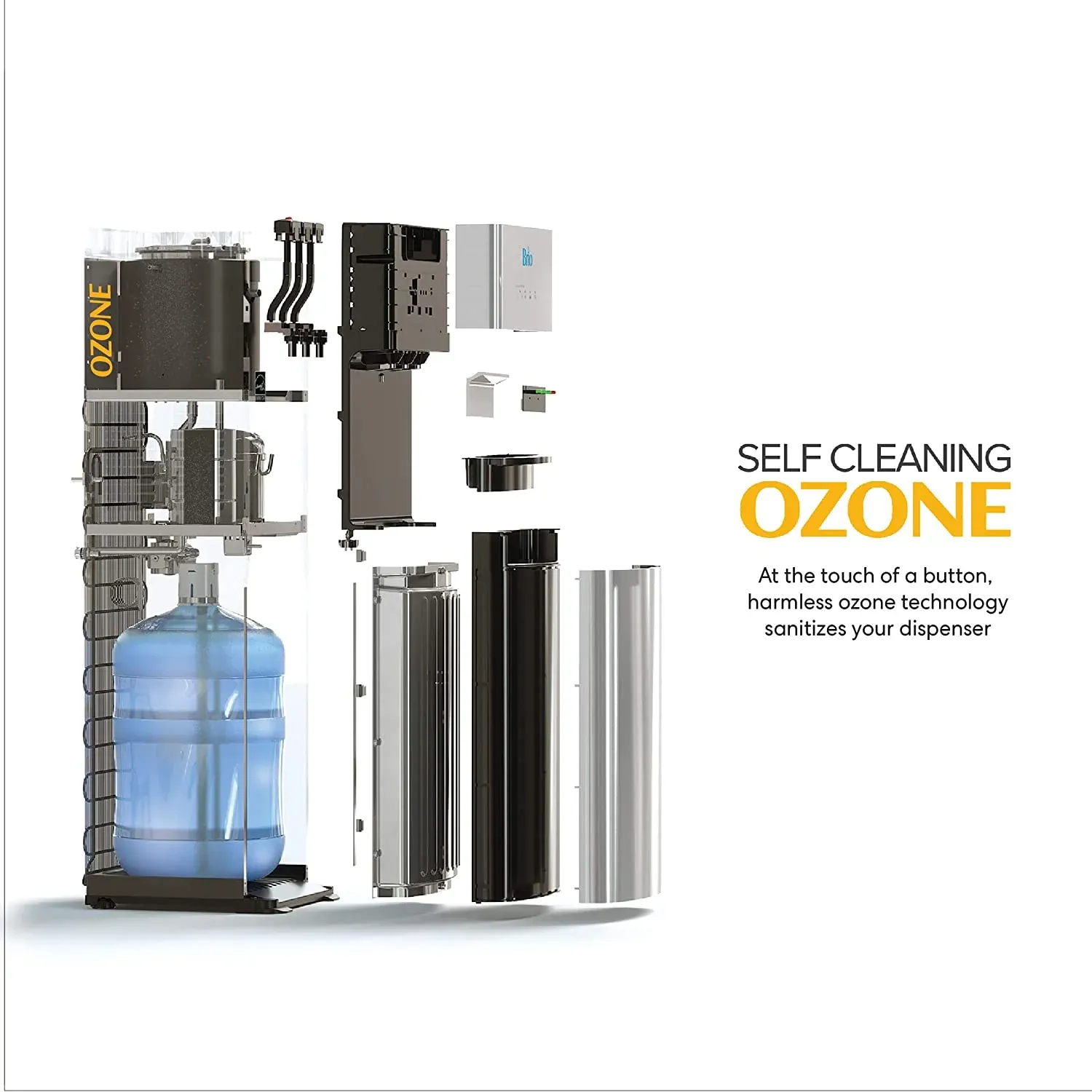 Self Cleaning Bottom Loading Water Cooler Water Dispenser- 3 Temperature Settings - Image 5