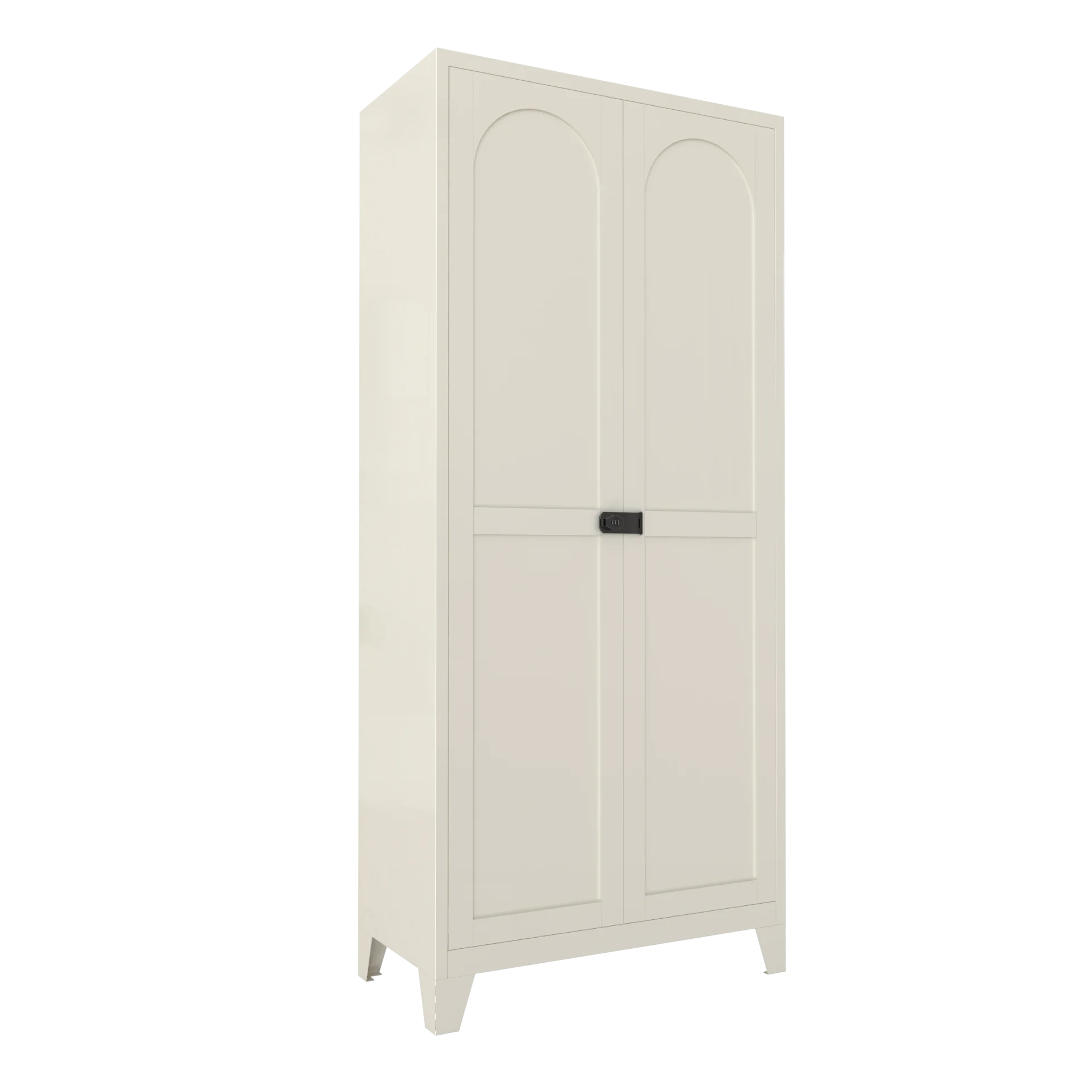 71 Inch Metal Storage Cabinet with 2 Doors and 5 Adjustable Shelves, Lockable File Cabinet for Organizing Garage, Pantry, Basement, Laundry Room or Mudroom, White - Image 20