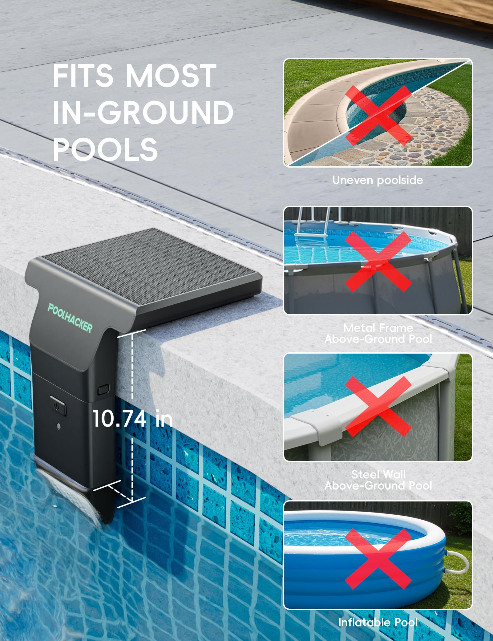 Solar Pool Lights for Steel Wall Above Ground Pools, Solar Powered LED Swimming Pool Lighting - Image 12