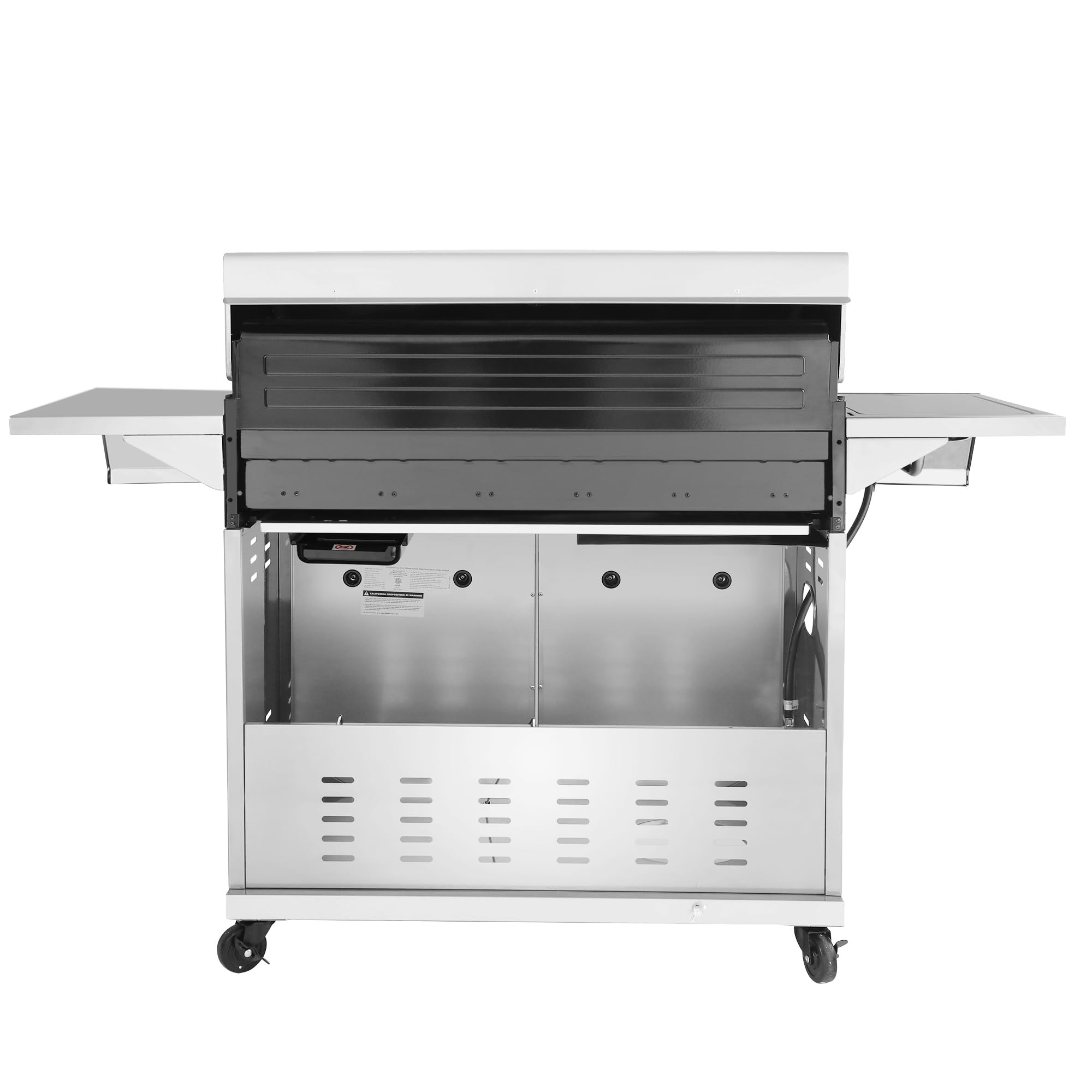 Stainless Steel 6-Burner Gas Grill – 74,000 BTU with Sear & Side Burner, Cabinet Style - Image 4