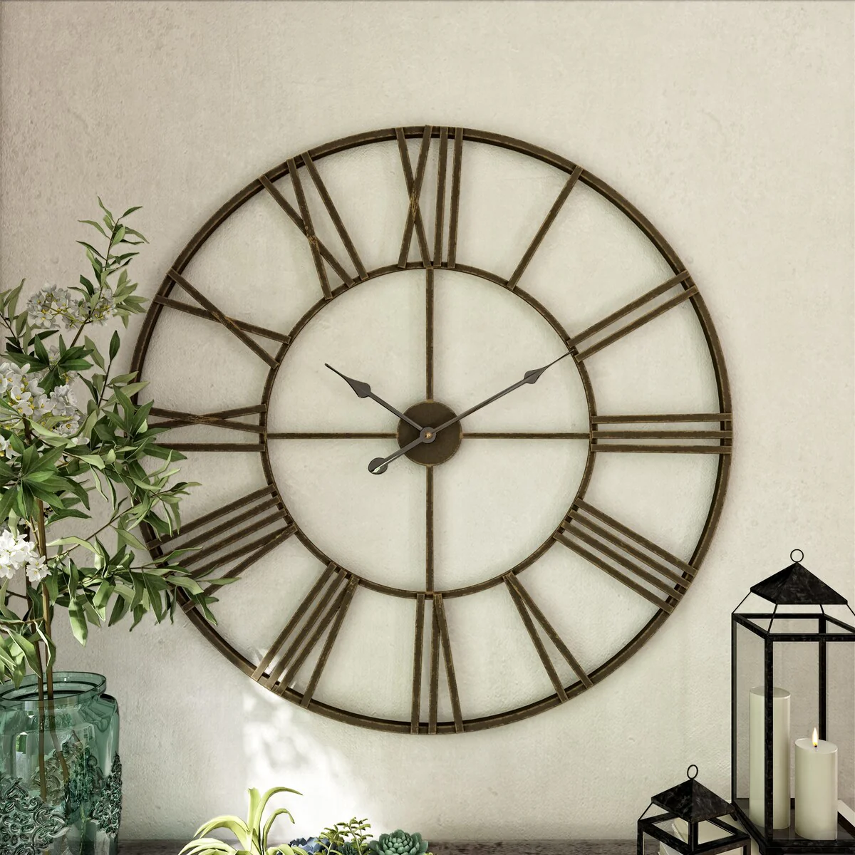 Modern Round Metal Wall Clock, Decorative Circular Hanging Clock for Living Room, Bedroom and Office - Image 14
