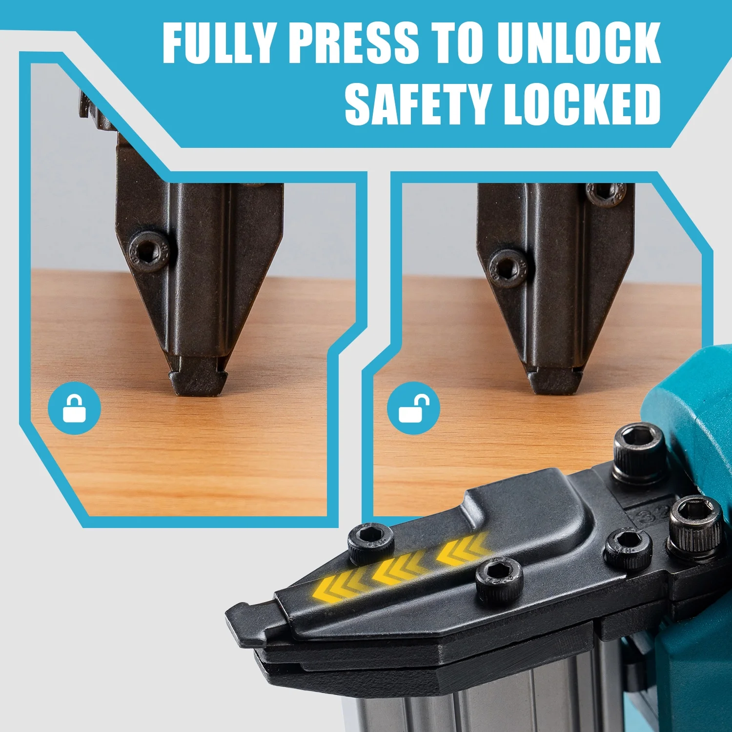BALKONI 18 Gauge Cordless Finish Nail Gun,F10-F32 MAX, with 2*1500 mAh Battery and A Charger, 1000 Piece F30 Nails - Image 8