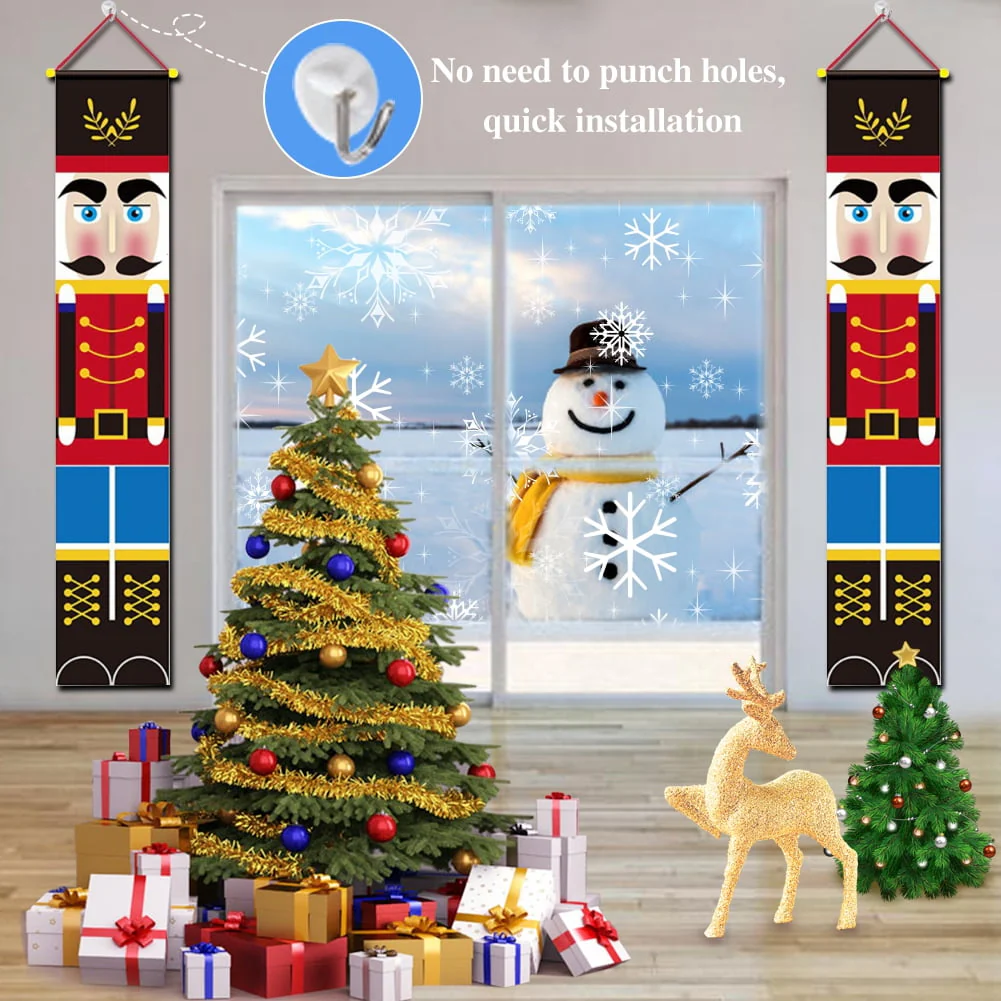 71" x 12" Christmas Polyester Outdoor Banner (2 Pack) - Image 4