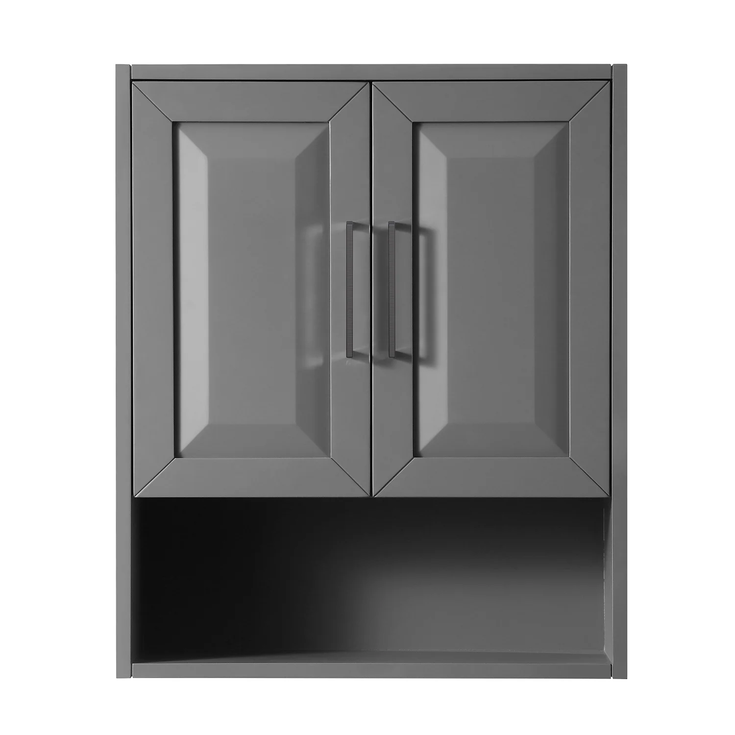Wyndham Collection Daria Over-the-Toilet Bathroom Wall-Mounted Storage Cabinet in Dark Espresso with Matte Black Trim - Image 25