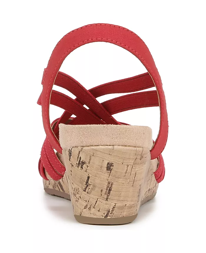 Women's Strappy Wedge Sandals, Open Toe Platform Summer Shoes for Casual and Dress Wear - Image 2