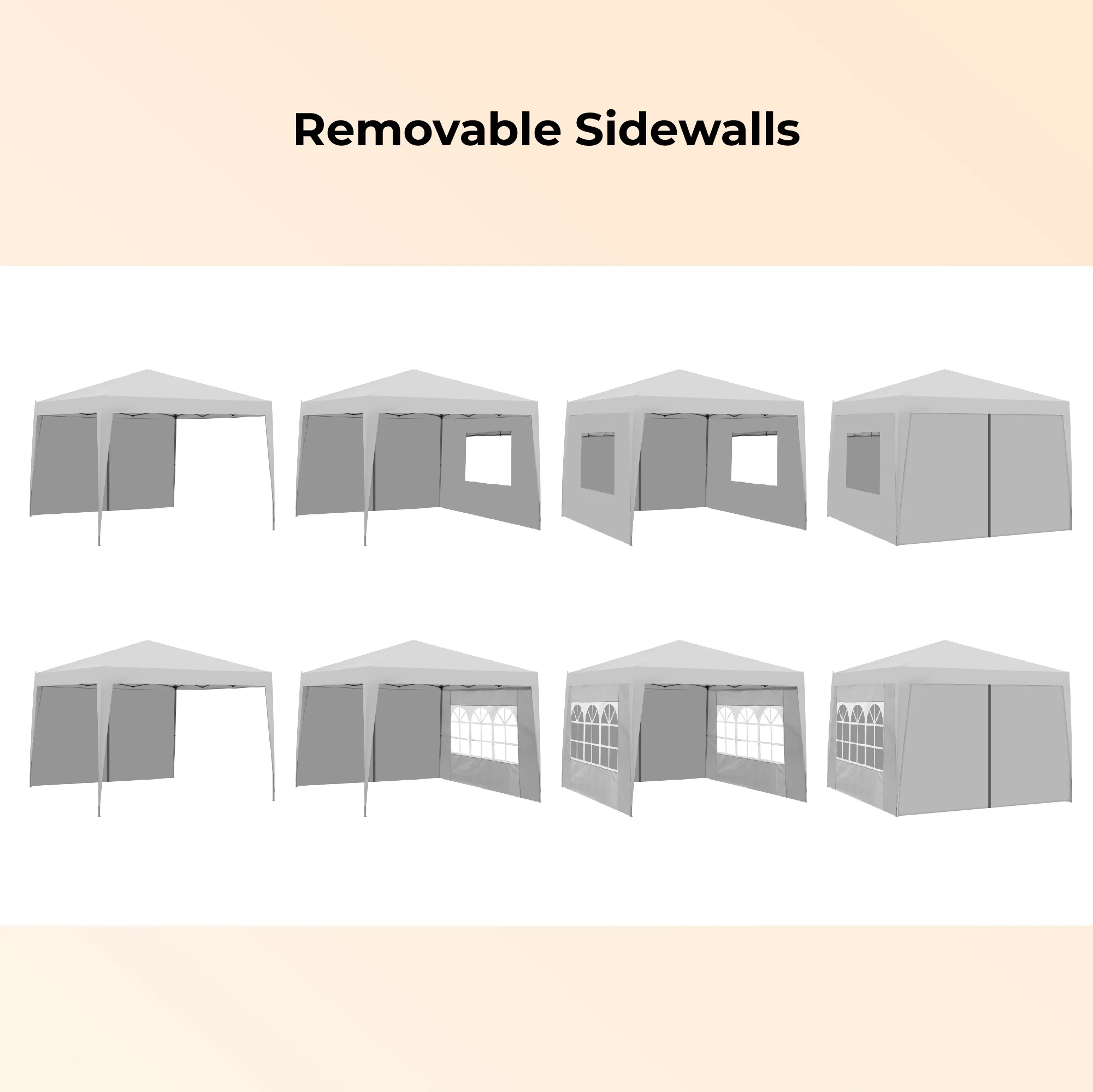 IVV 10x10FT Pop Up Canopy Tent, Outdoor Instant Slant Legs Gazebo Shelter with Carrying Bag, Portable for Patio Deck Garden and Beach - Blue - Image 12