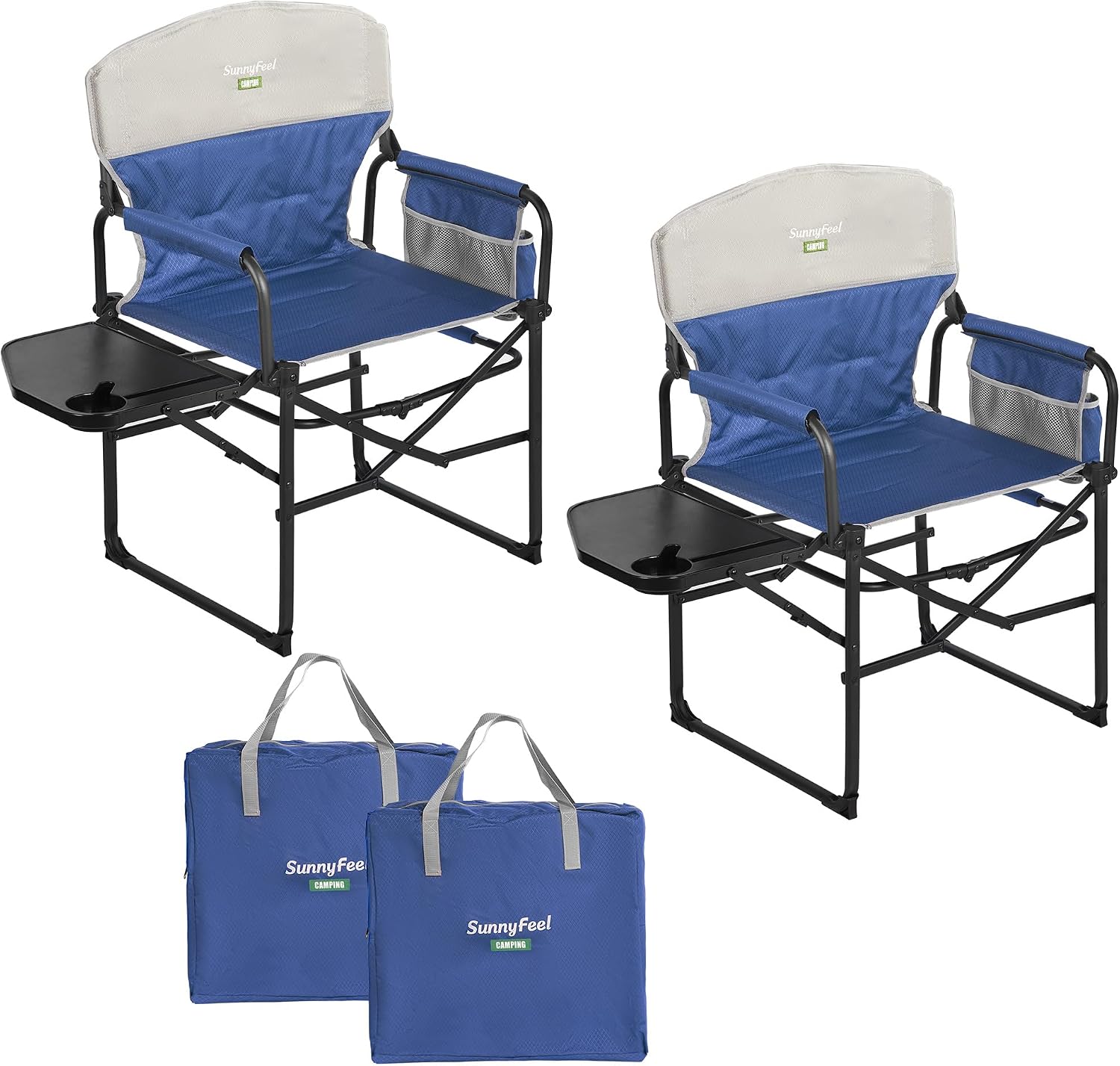 Oversized Directors Camping Chair for Adults with Side Table - Image 7