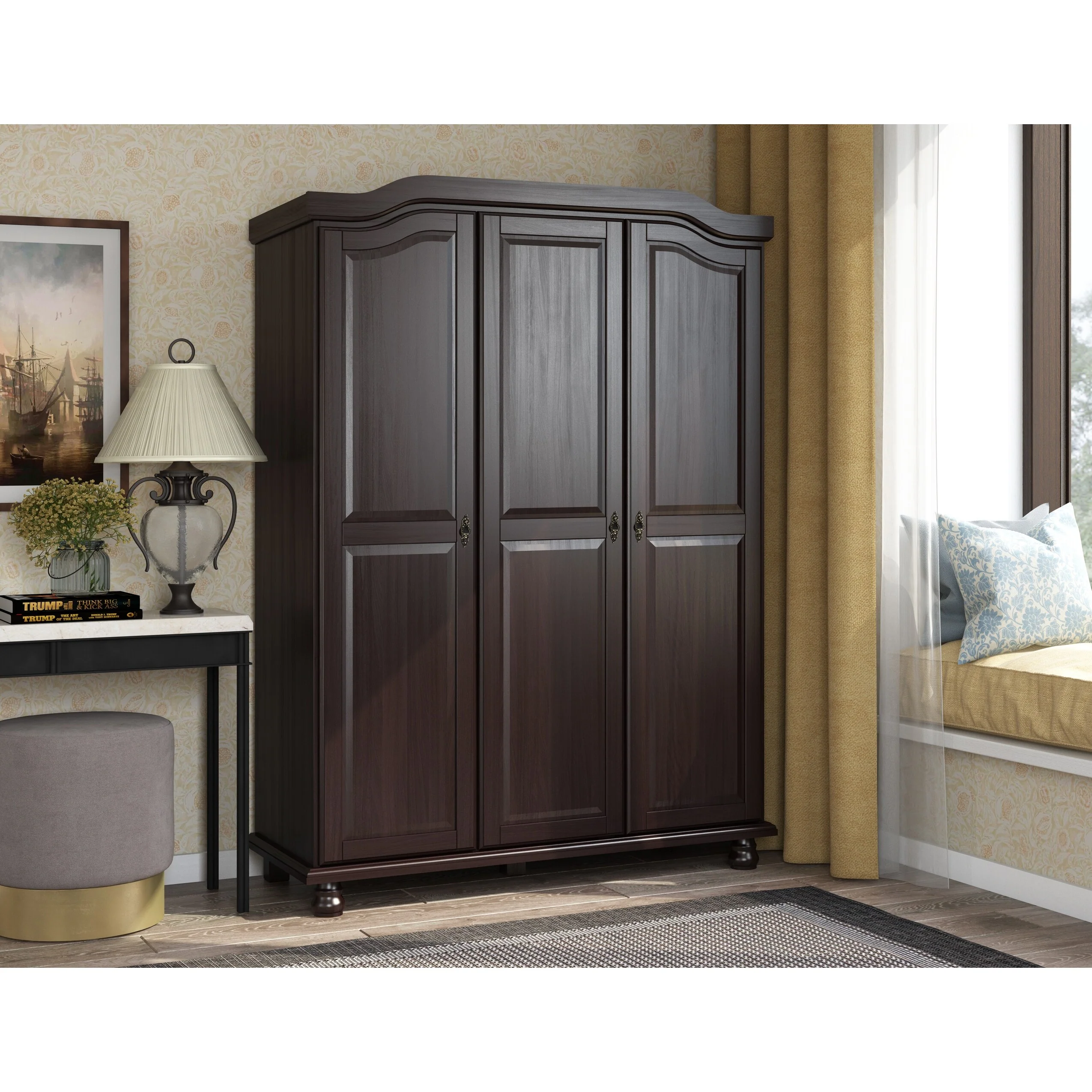 Set of 4 Small Solid Wood Shelves for Wardrobe and Armoire Storage - Image 18