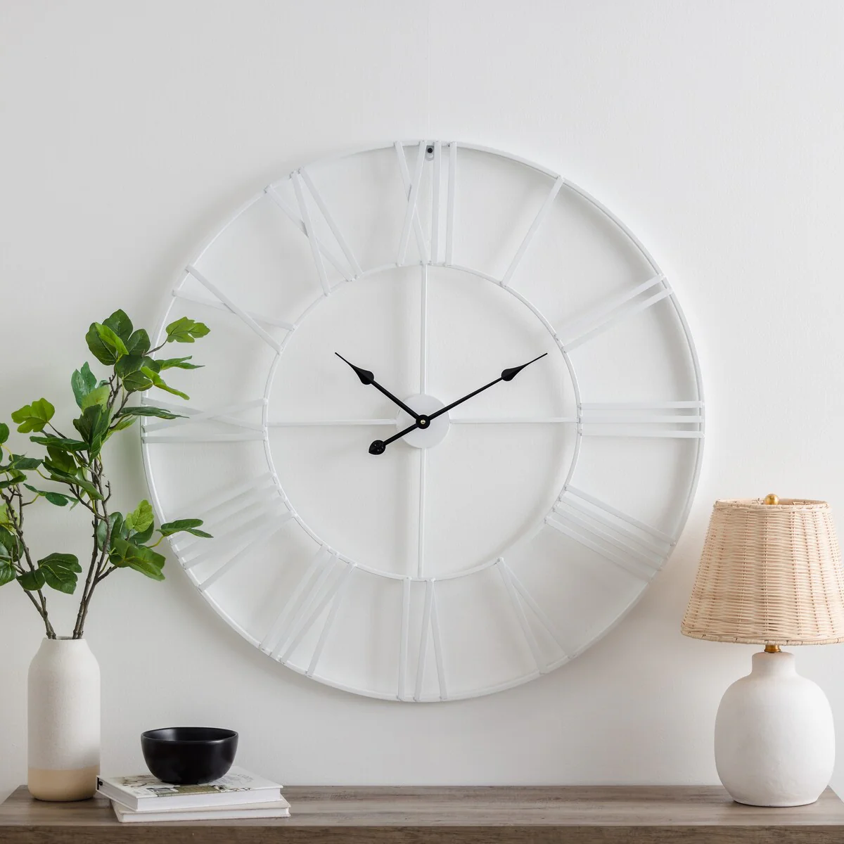 Modern Round Metal Wall Clock, Decorative Circular Hanging Clock for Living Room, Bedroom and Office - Image 53