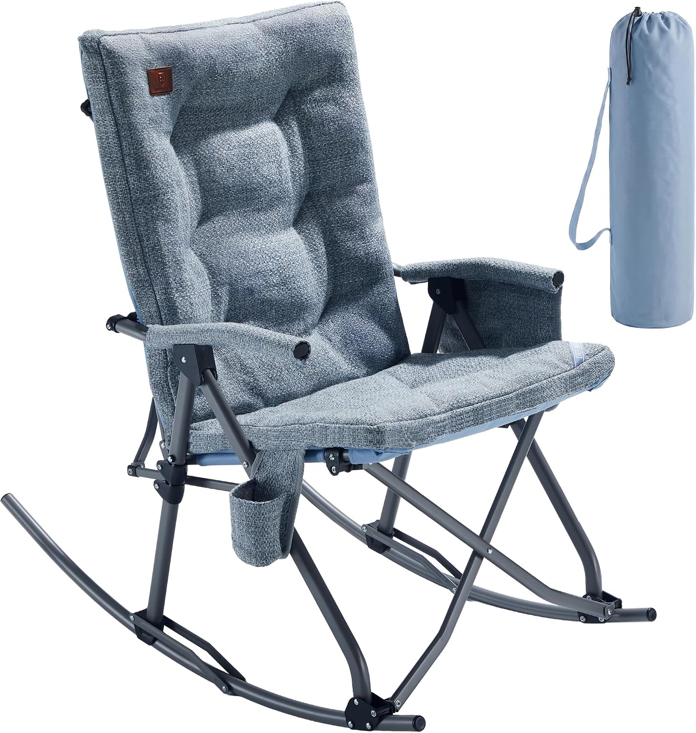 Oversized Folding Rocking Camping Chair, Padded