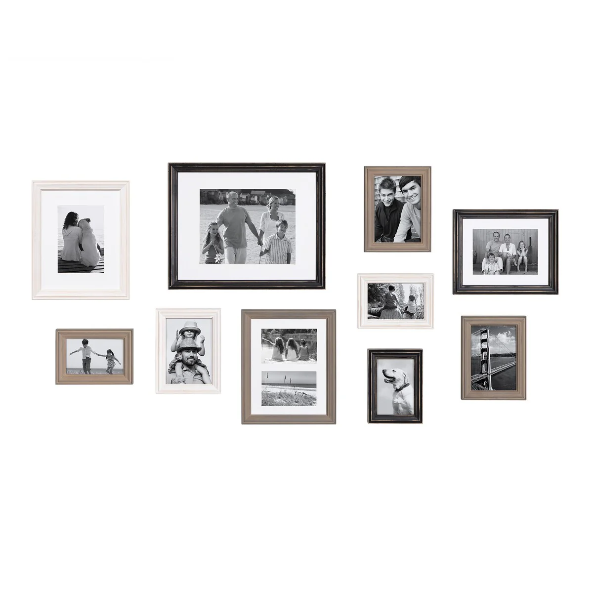 10-Piece Wood Gallery Wall Picture Frame Set, Decorative Photo Display Frames for Living Room, Bedroom and Home Decor - Image 41