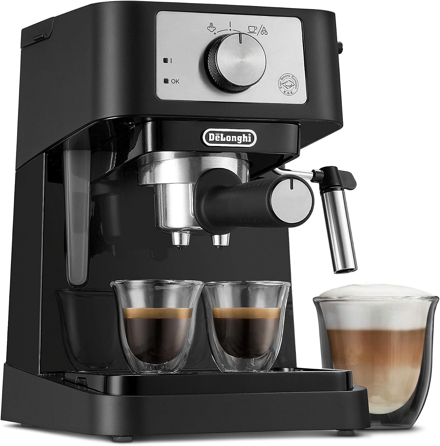 Classic Signature Espresso Machine, Adjustable Milk Frother - Image 4