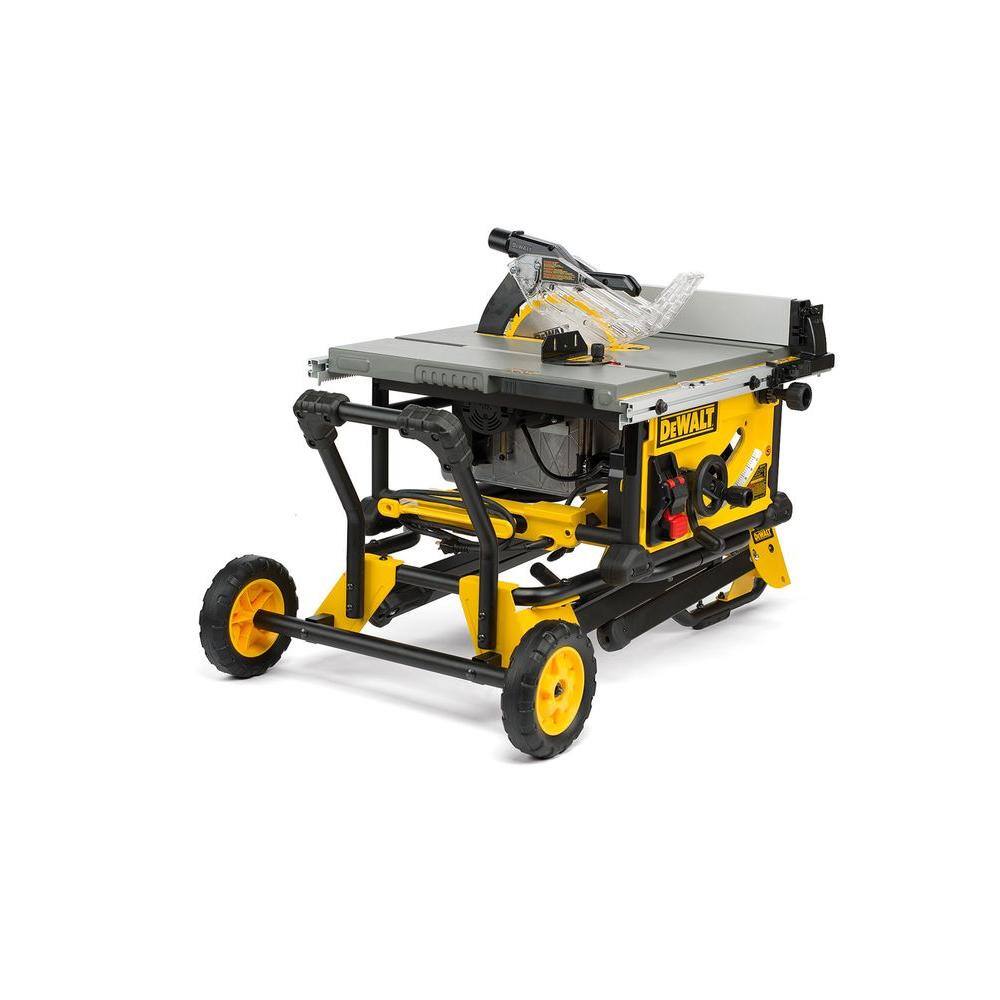 15 Amp 10-Inch Corded Jobsite Table Saw with Rolling Stand - Image 10