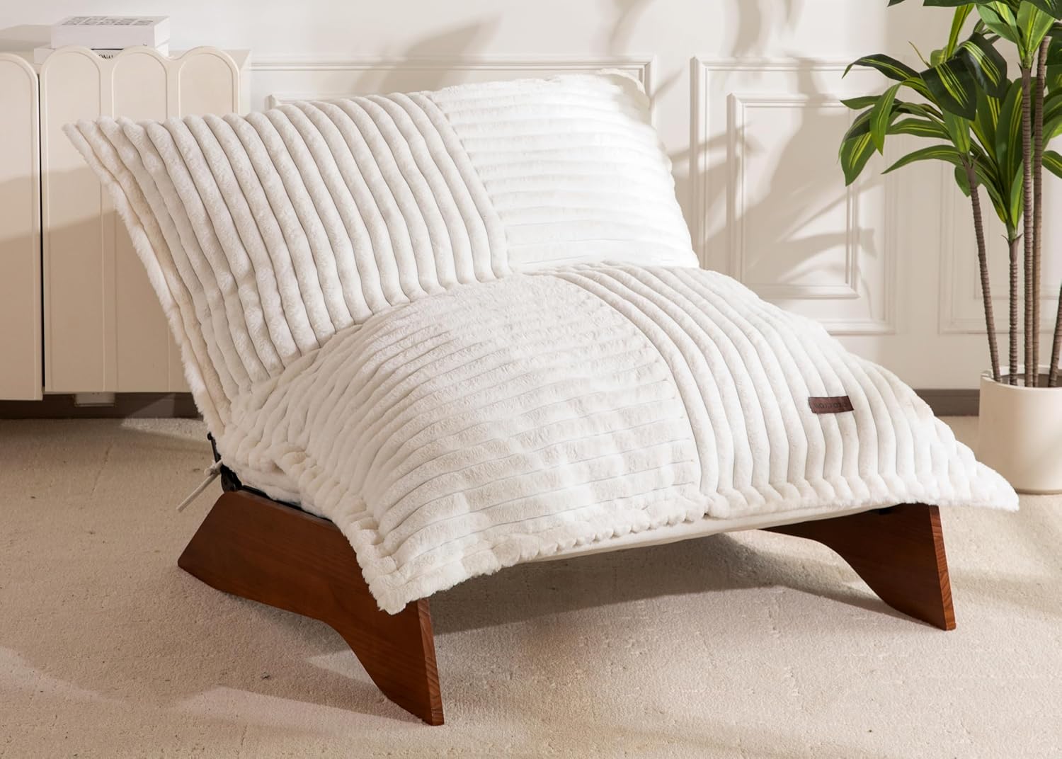 Adjustable Living Room Chair, 3-Position Bean Bag Chair with Frame - Image 7