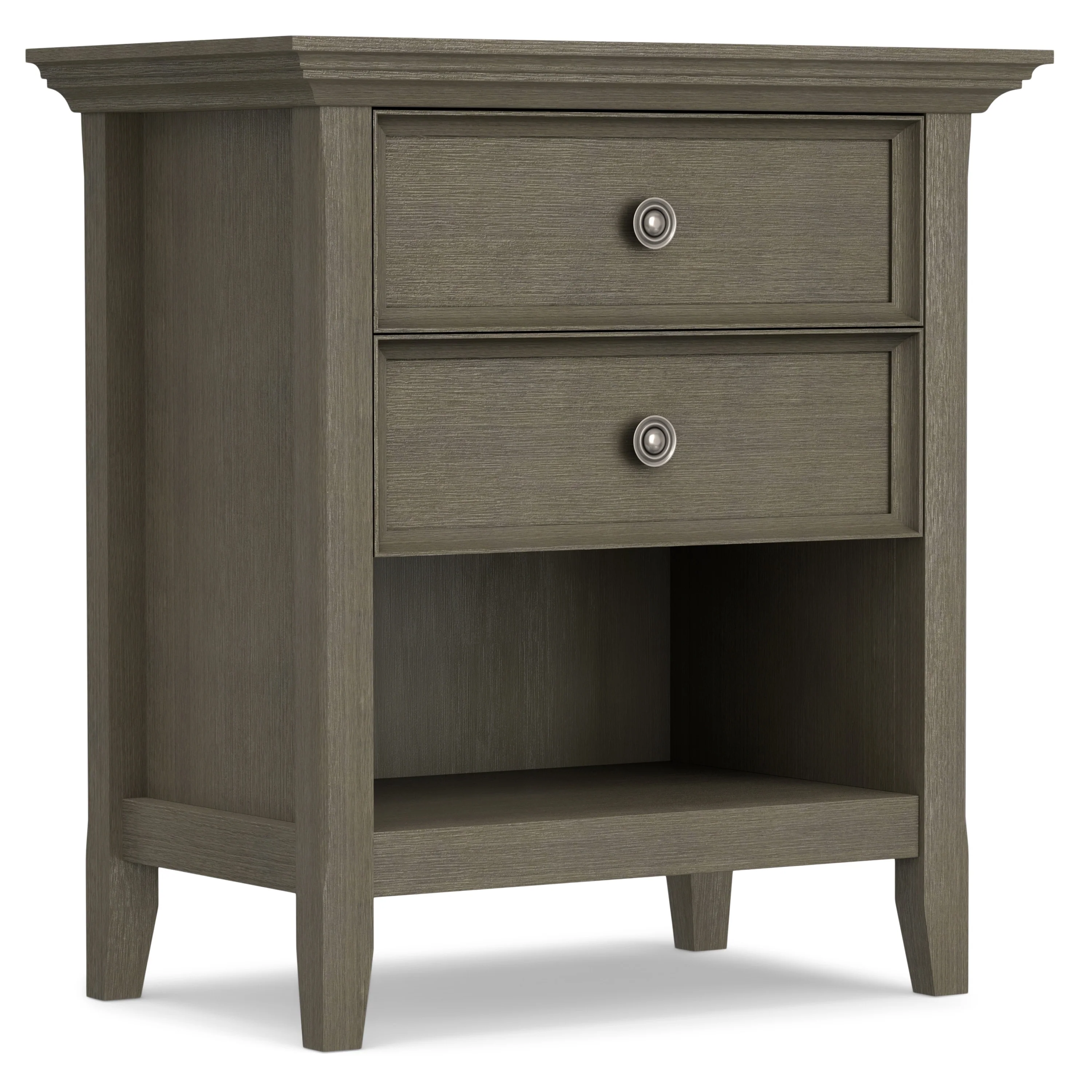 24 Inch Wide Solid Wood Nightstand, Bedside Table and Bedroom End Table - Image 84