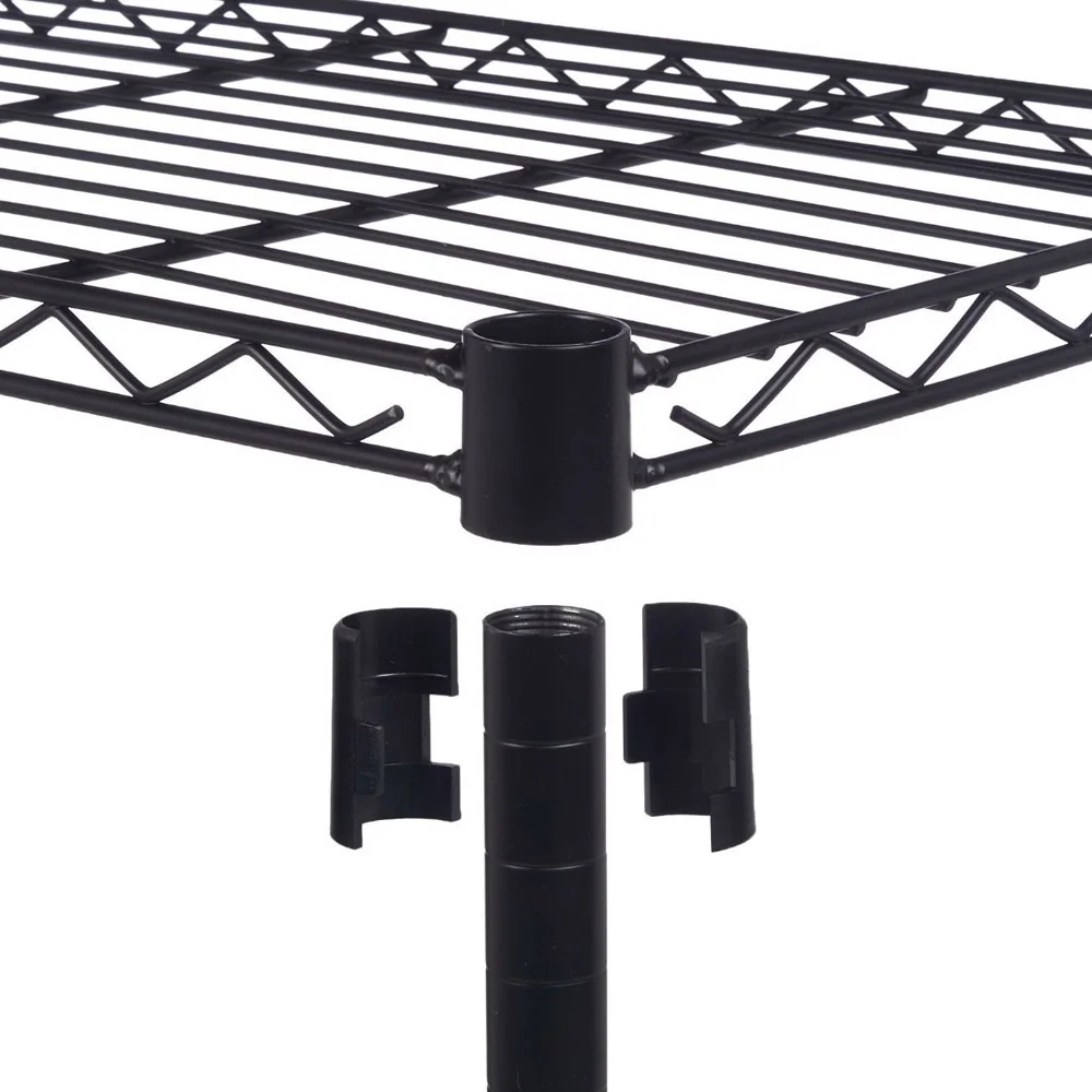 Wire Storage Shelves, 5 Tier Shelf Metal Storage Racks and Shelving Rack, Wire Storage Shelves for Garage Metal Storage Shelving, Epoxy Steel Wire Shelving Unit and Storage, 35''x13.8''x70.8'', S1623 - Image 4