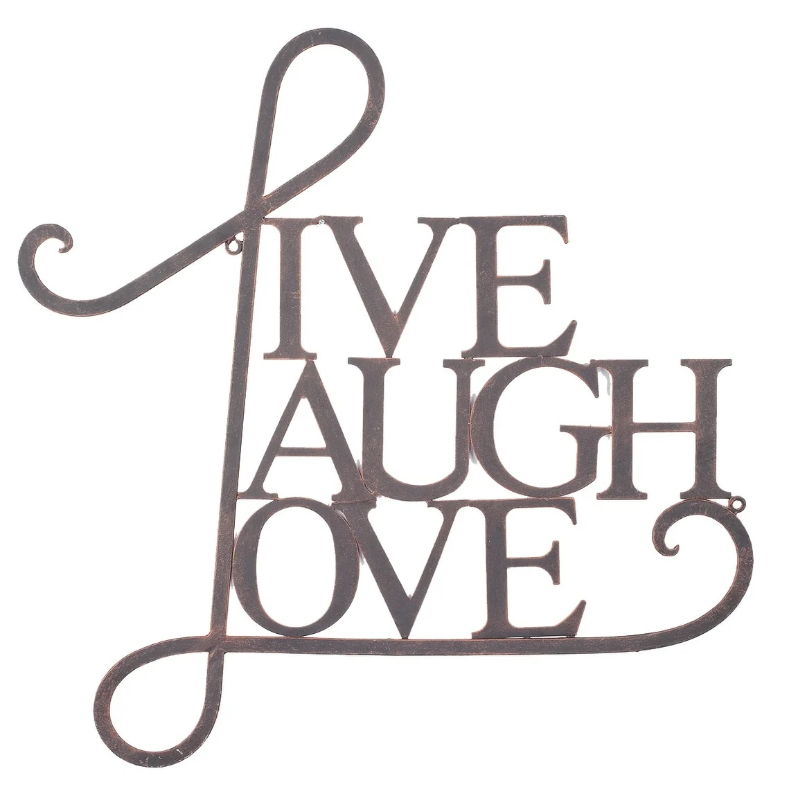 Live Laugh Love Wall Decor, Inspirational Metal Wall Art Sign for Living Room, Bedroom and Home Decoration - Image 2