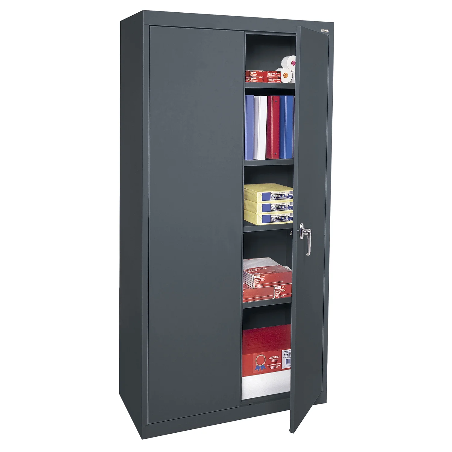 Sandusky Nystead 20-Gauge Welded Steel Garage Storage Cabinet, Charcoal - Image 2