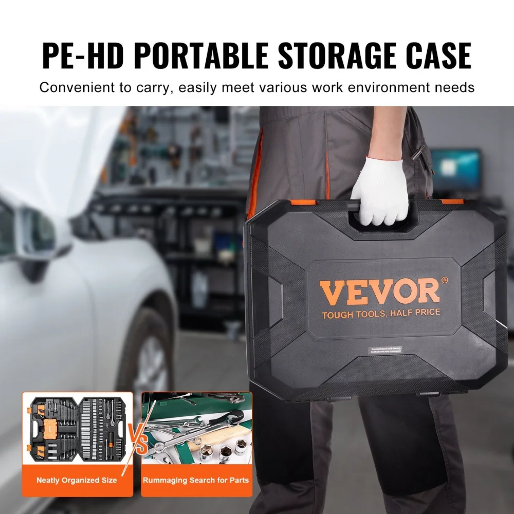 VEVOR Mechanics Tool Set and Socket Set 1/4 - Image 6
