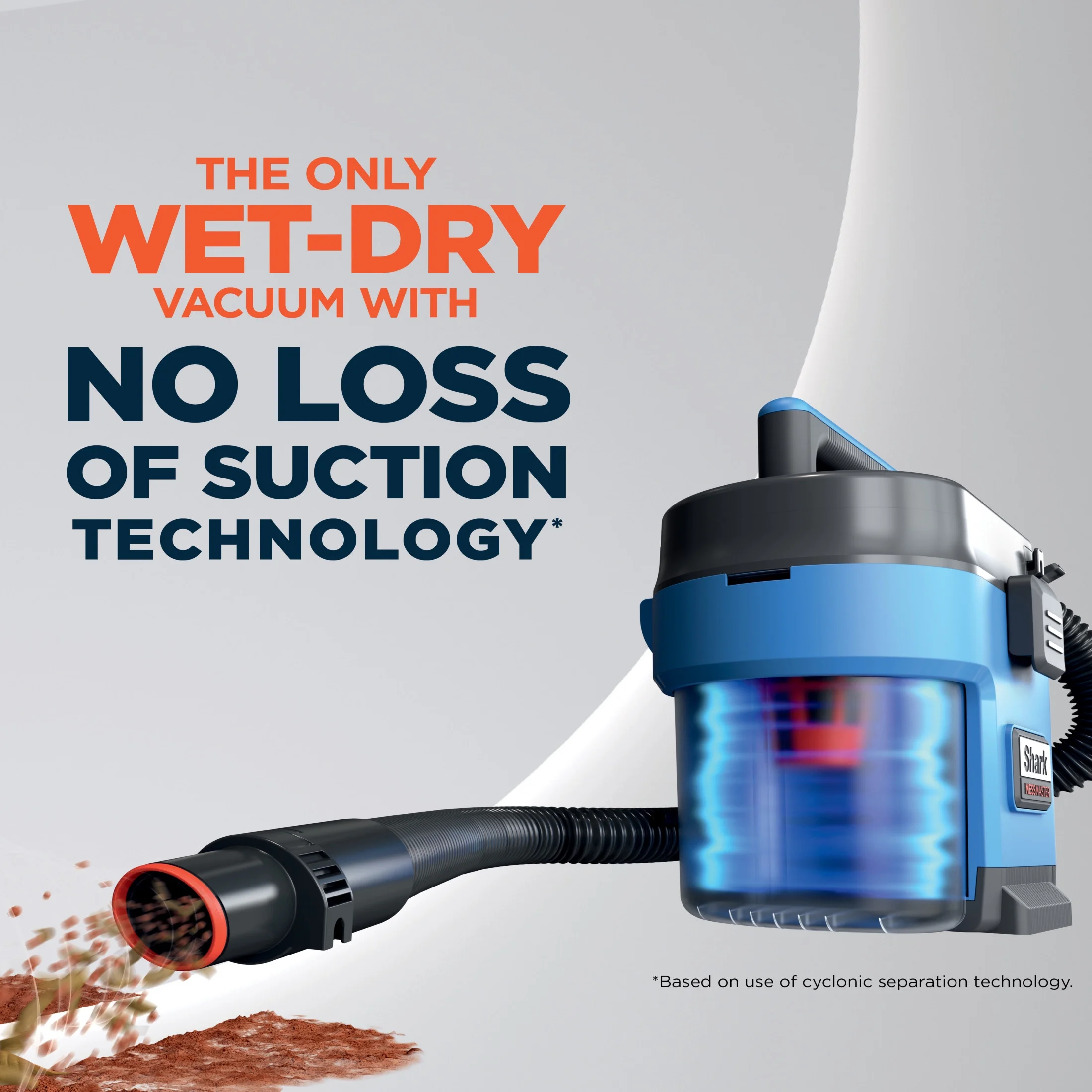 Shark MessMaster Portable Wet and Dry Vacuum for Home, Shop, Garage, 1 Gallon, Corded - Image 15