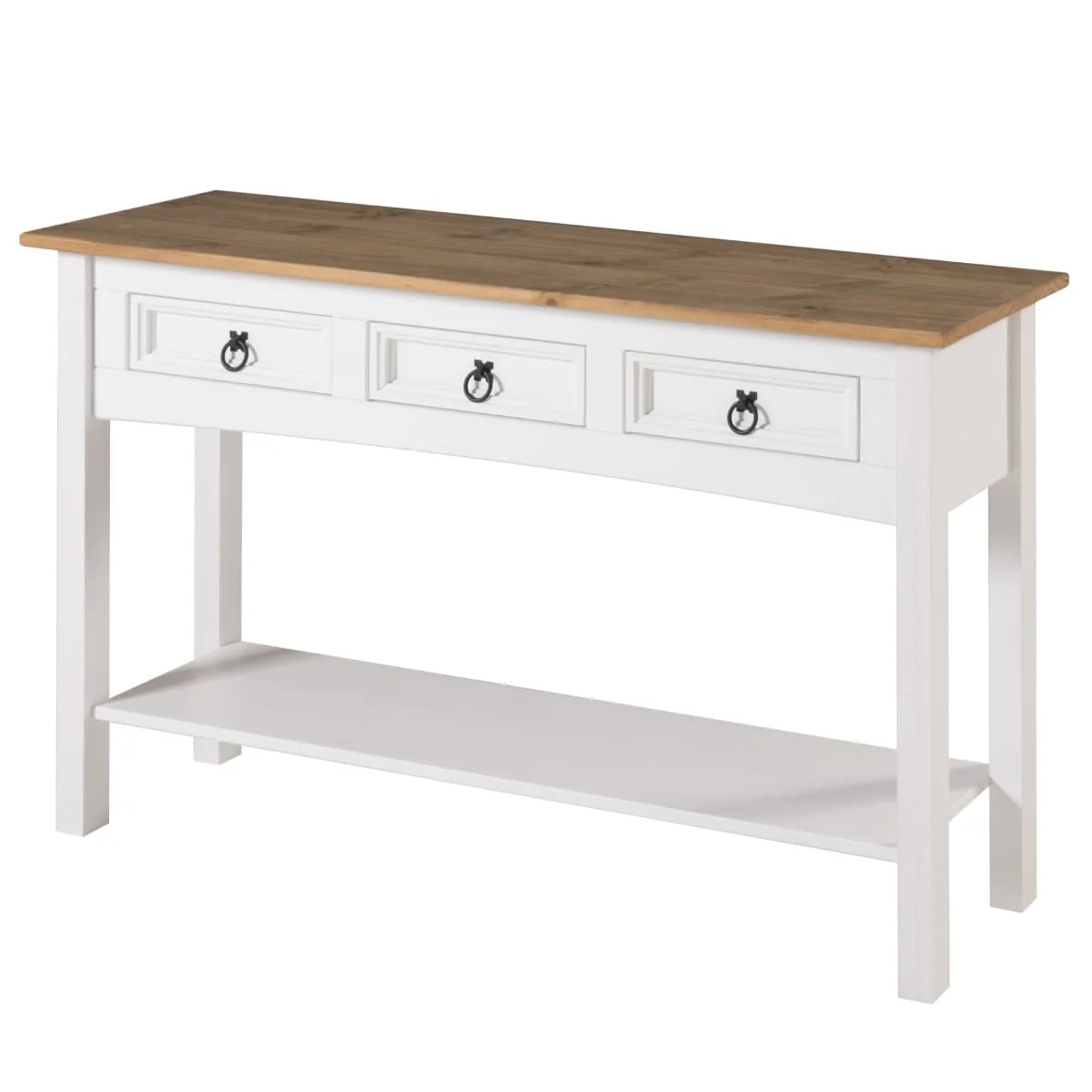 Wood Console Table with 3 Drawers, Entryway Hallway Storage and Display Table for Home - Image 2