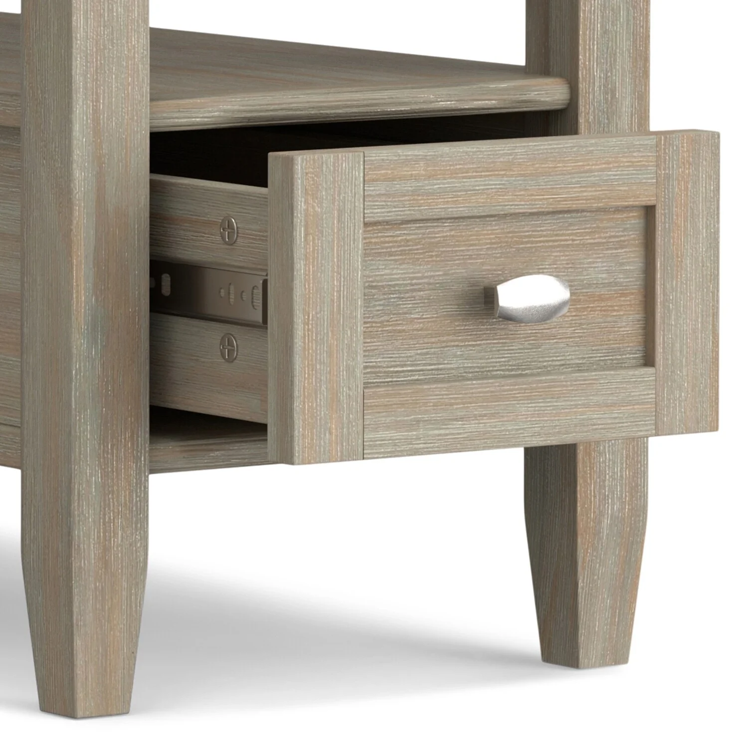 14" Wide Solid Wood Narrow Side Table, Rectangle Transitional Style Accent Table - Image 46