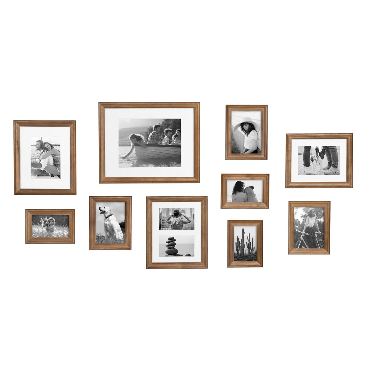 10-Piece Wood Gallery Wall Picture Frame Set, Decorative Photo Display Frames for Living Room, Bedroom and Home Decor - Image 23