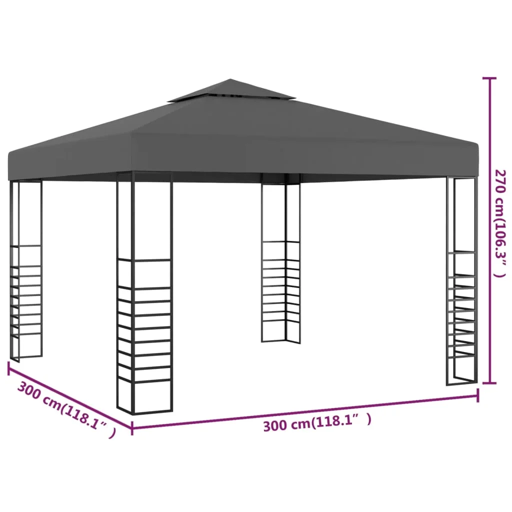 vidaXL Gazebo Outdoor Canopy Patio Pavilion Sun Shelter Party Tent Marquee - Image 18