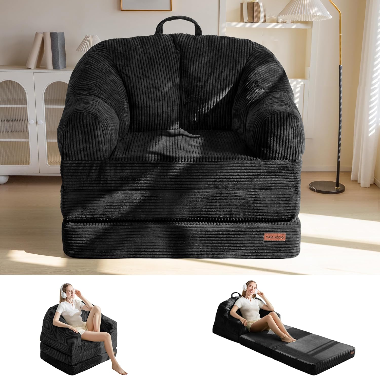 Folding Sofa Bed with Backrest, Boneless Fold Out Couch with Handle - Image 14