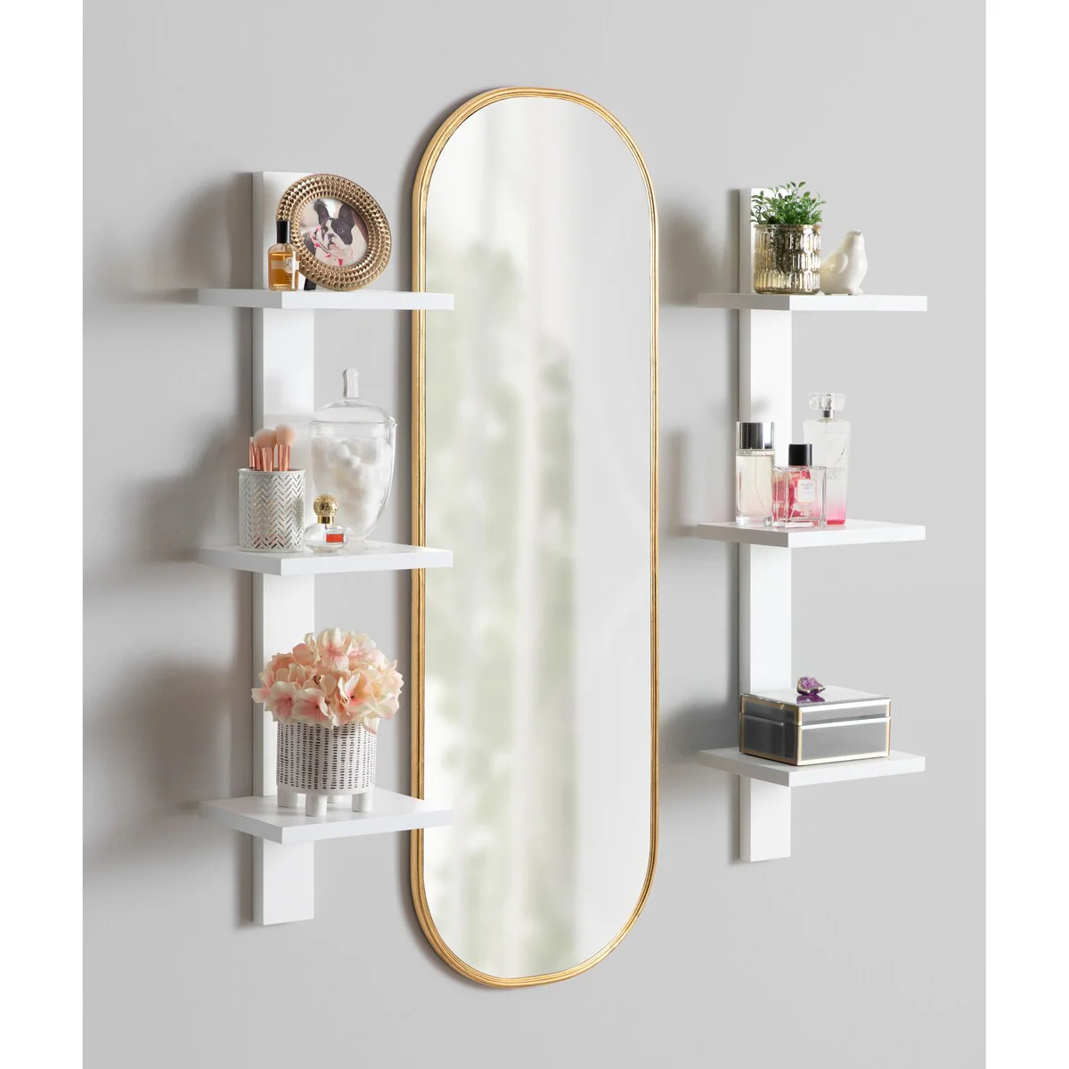 Modern Capsule Framed Wall Mirror, Decorative Oval Accent Mirror for Living Room, Bedroom and Entryway - Image 22