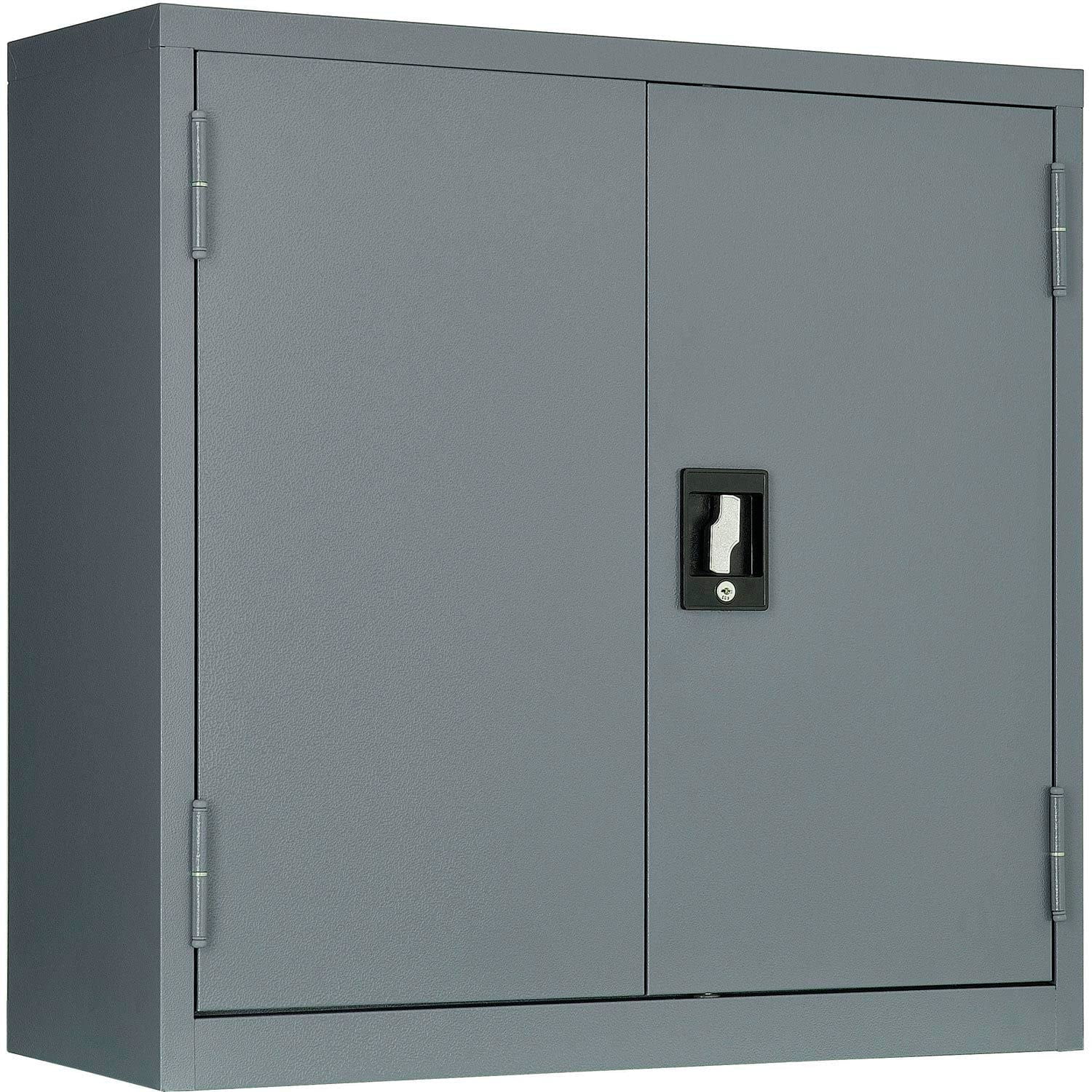 Global Industrial Assembled Wall Storage Cabinet, 30x12x30, Gray - Image 4