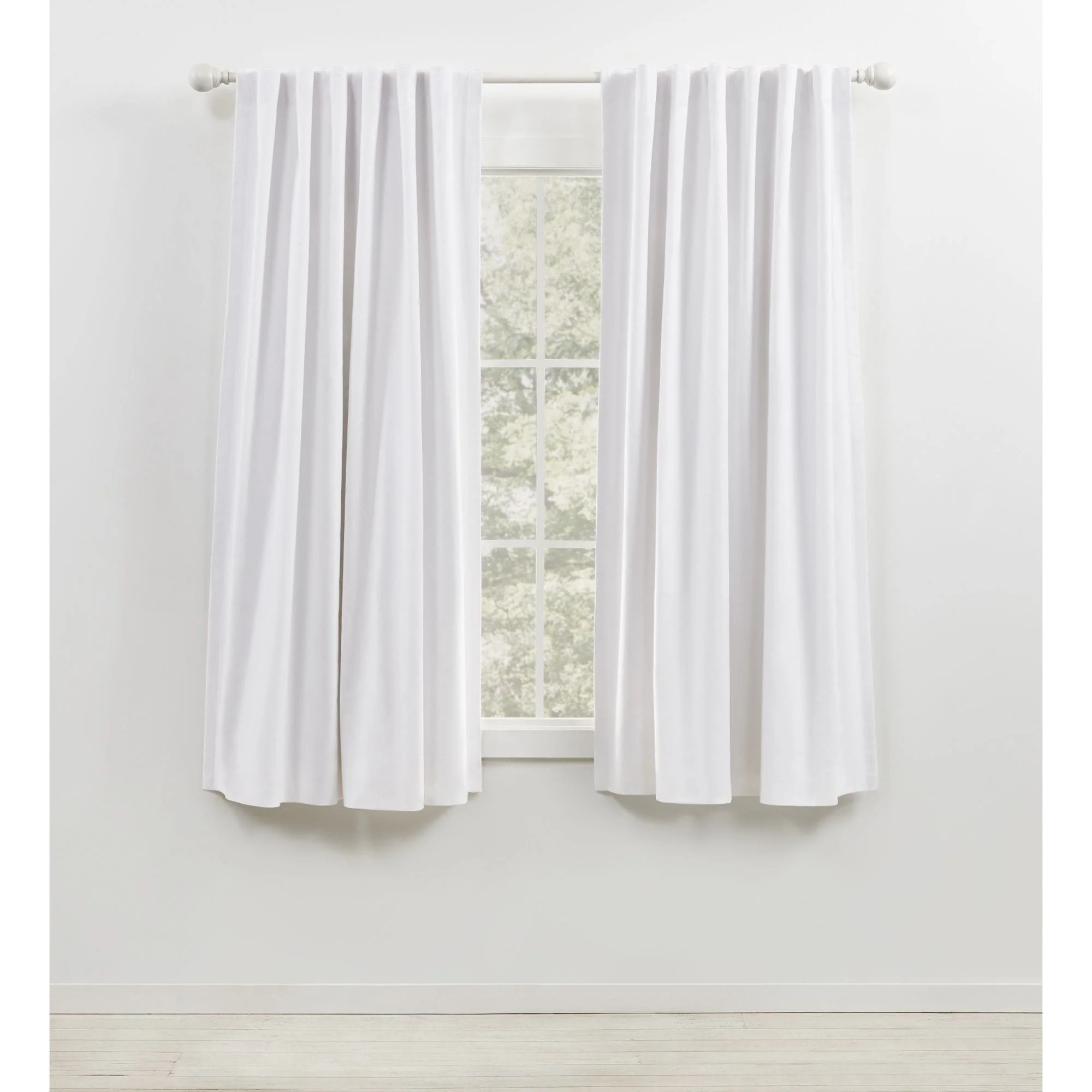 Blackout Single Curtain Panel, Back Tab and Rod Pocket Window Curtain - Image 23