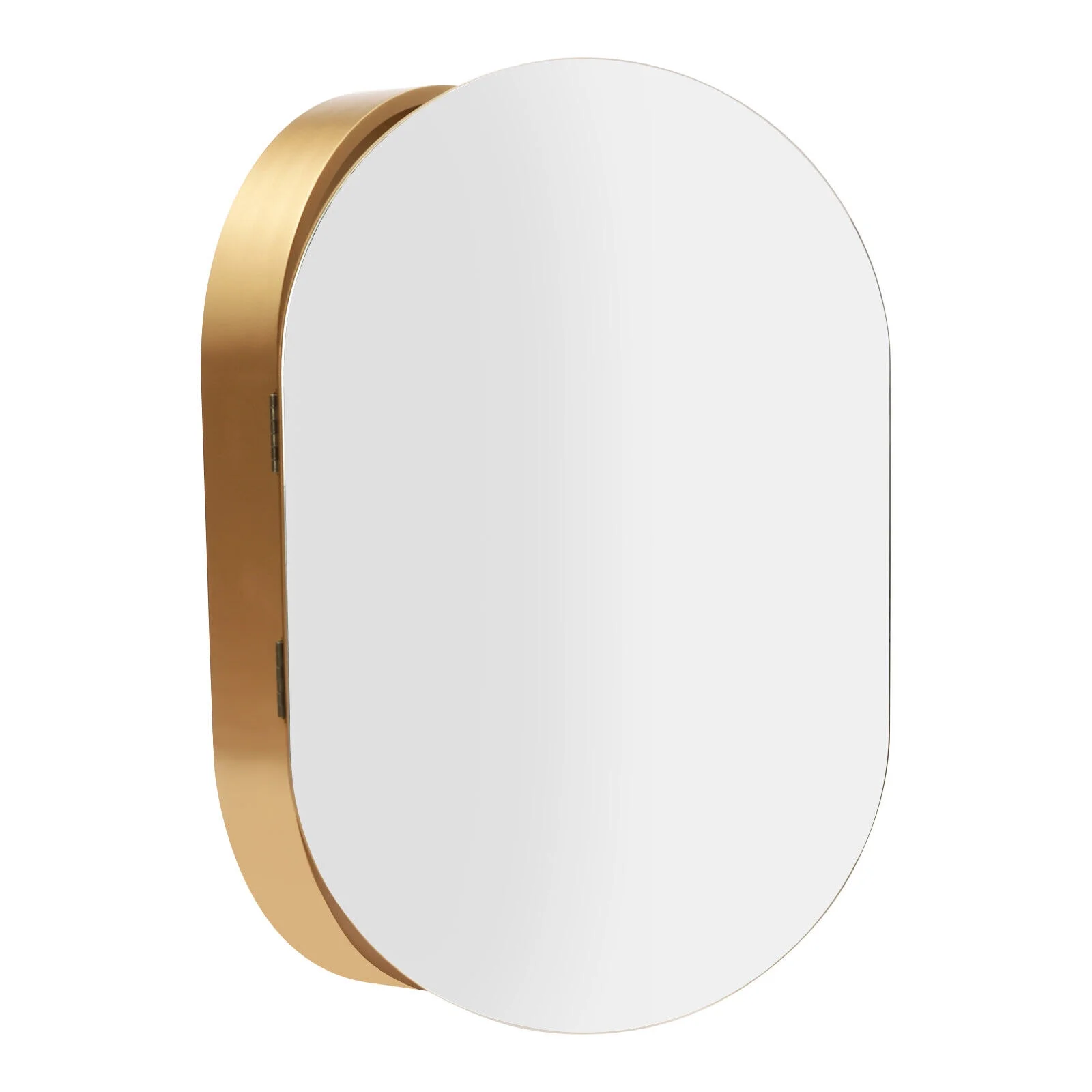 Fichiouy Bathroom Mirror Cabinet Oval Wall Mounted Cabinet Storage Cabinet with Mirror for Bathroom 19.76" x 30.82" - Image 21