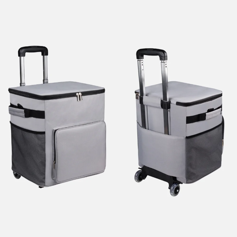 AITOCO Cooler on Wheels Lightweight Cooler Insulated Trolley Cart with Handle 35L Leakproof Bag for Travel Picnic Patio Outdoor Beach Camping manner - Image 6