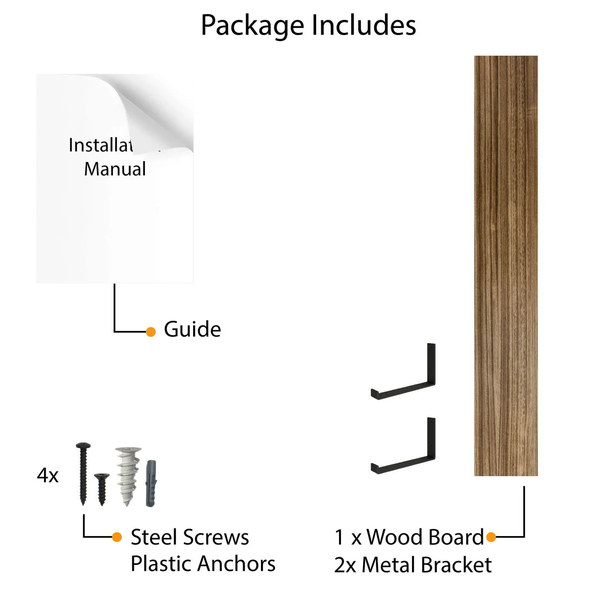 60 Inch Floating Wall Shelf, 9.25" Deep Wall Mounted Storage Shelf for Living Room, Bedroom and Home Decor - Image 6