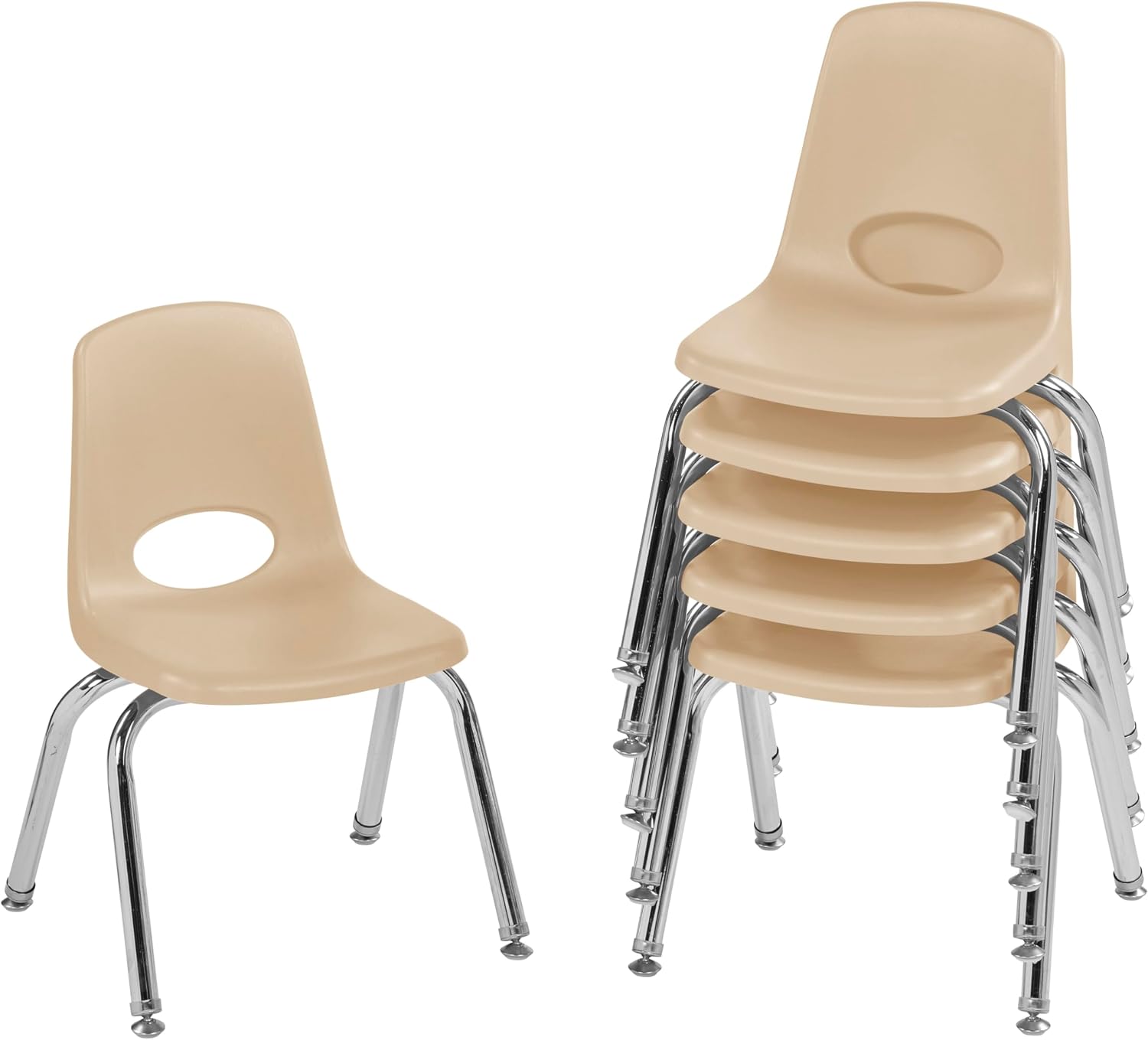 10" School Stack Chair with Swivel Glides, Purple, 6-Pack - Image 70