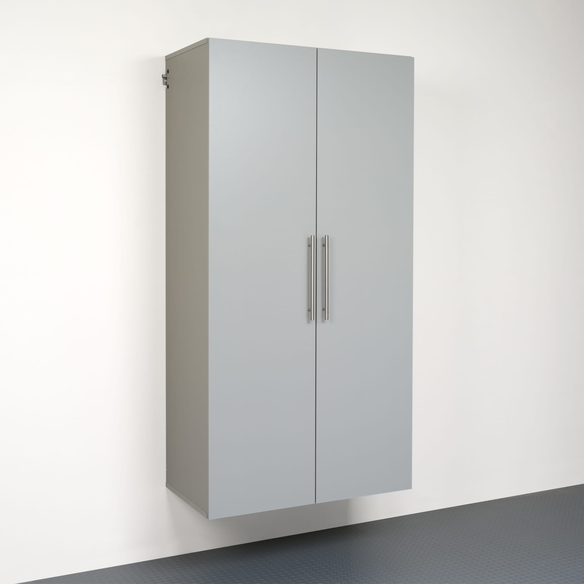 Prepac HangUps Large Storage Cabinet - Immaculate Light Gray 36" Cabinet with Storage Shelves and Doors; Ideal for Bin and General Storage Solutions - Image 2