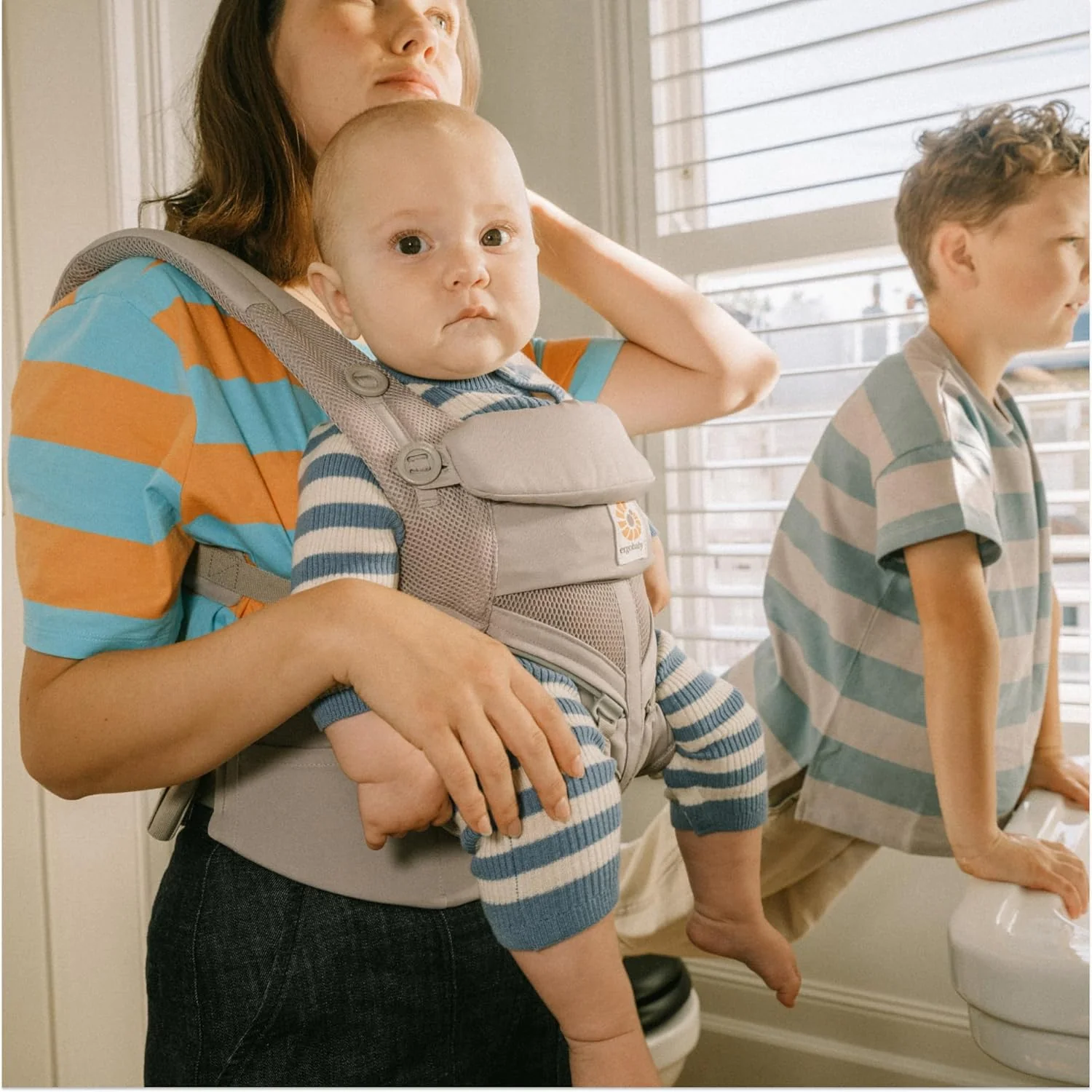 ERGOBABY Omni Classic All-Position Baby Carrier, Pearl Grey - Image 4