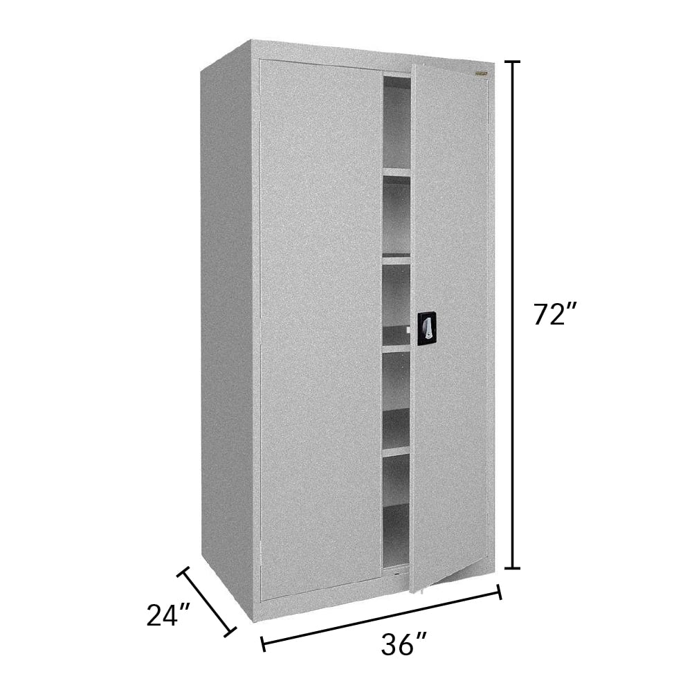 Sandusky Lee 20-Gauge 5-Shelf Welded Steel Freestanding Garage Storage Cabinet, Black - Image 44