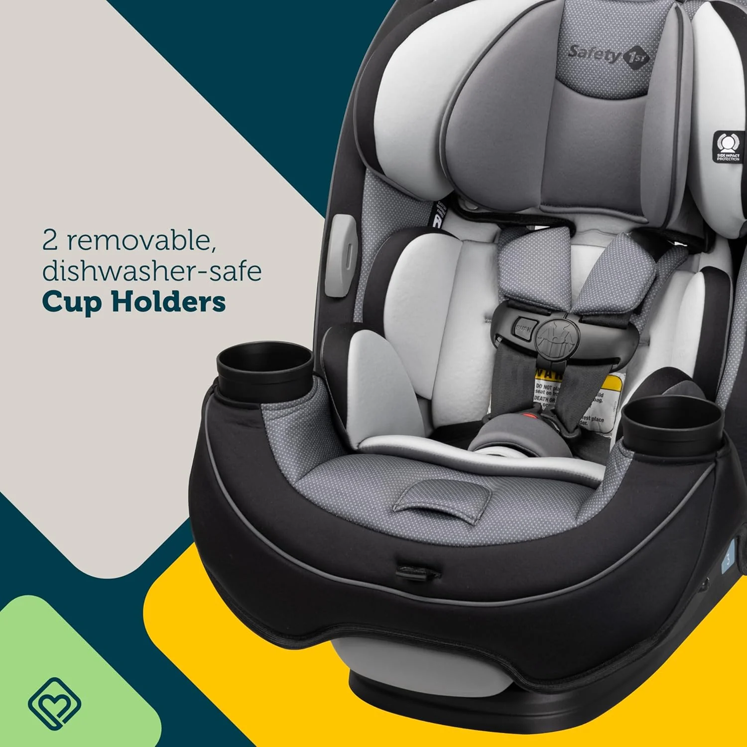 3-in-1 Convertible Car Seat, All-In-One Infant Toddler Booster Seat, Rear & Forward Facing Child Safety Seat - Image 6