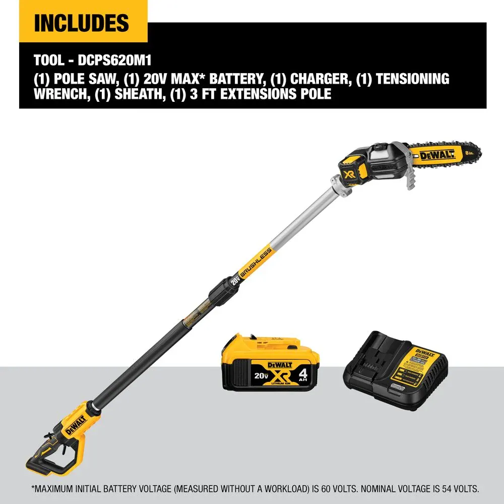 8-Inch Lithium-Ion Cordless Pole Saw Kit - Image 9