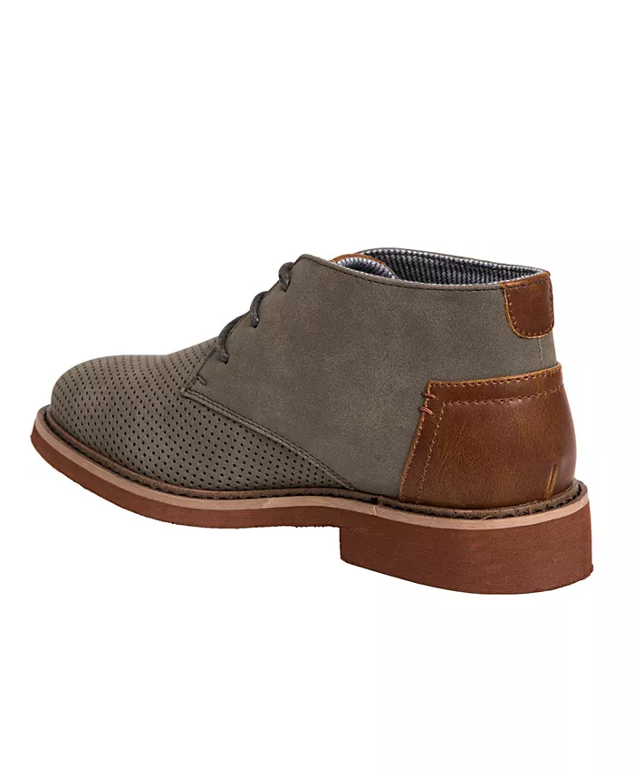 Little & Big Boys Perforated Fashion Booties, Stylish Casual Ankle Boots for Kids - Image 5